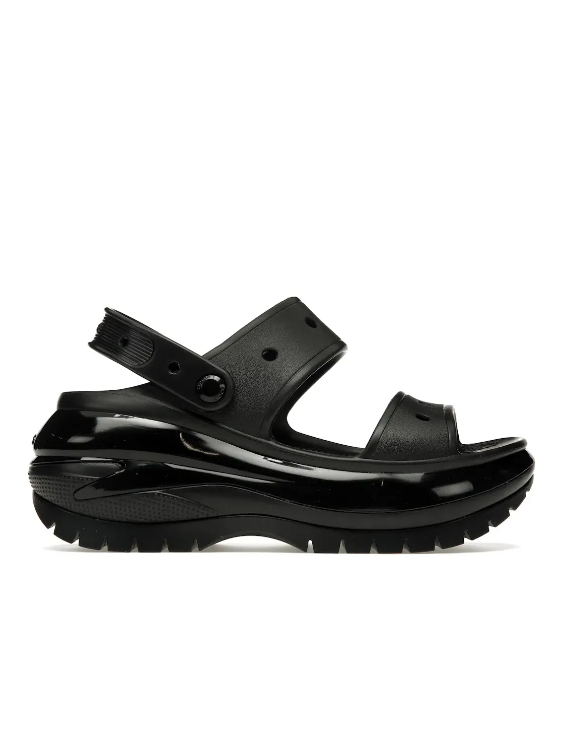 Универсальные сандалии с закрытым мыском Mega Crush Sandal Crocs — изображение 1 из 4, черный