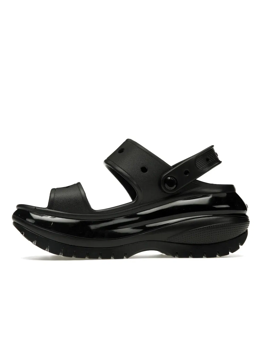 Универсальные сандалии с закрытым мыском Mega Crush Sandal Crocs — изображение 3 из 4, черный
