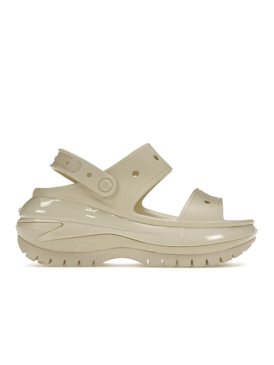 Женские сандалии с рельефной подошвой Crocs Mega Crush Sandal — изображение 1 из 4, кость