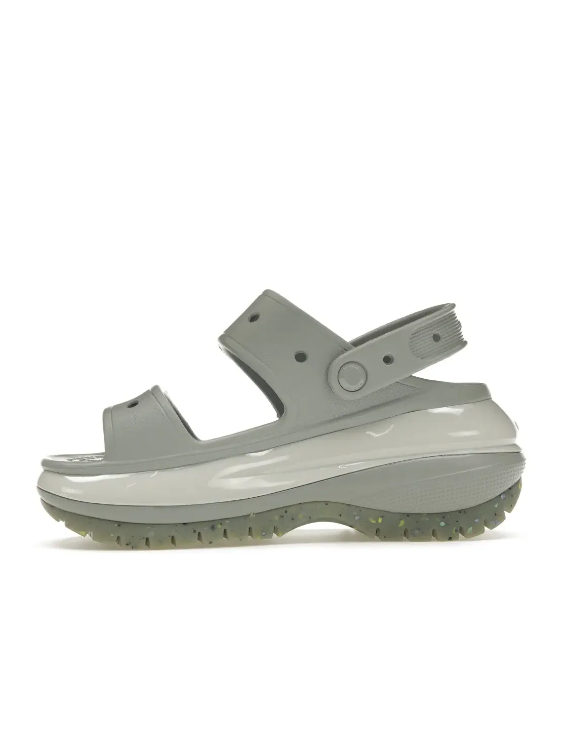 Детские сандалии с платформой Crocs Mega Crush Sandal Crocs — изображение 3 из 4, светлый серый
