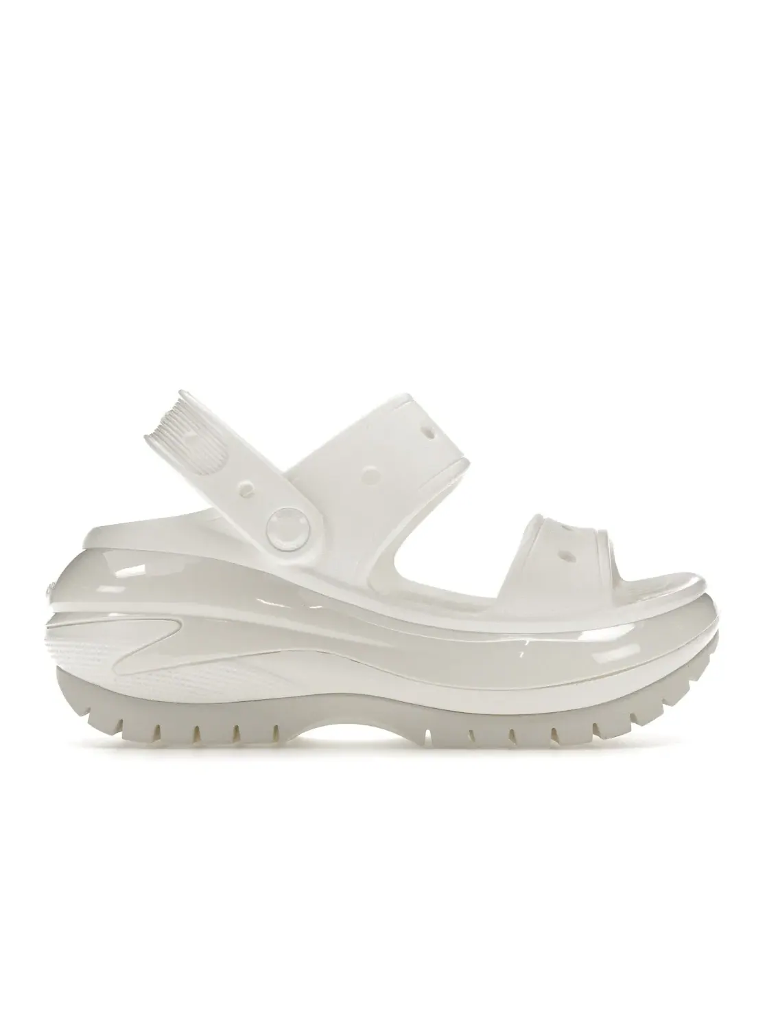 Детские сандалии с ремешками Crocs Mega Crush Sandal Crocs — изображение 1 из 4, белый