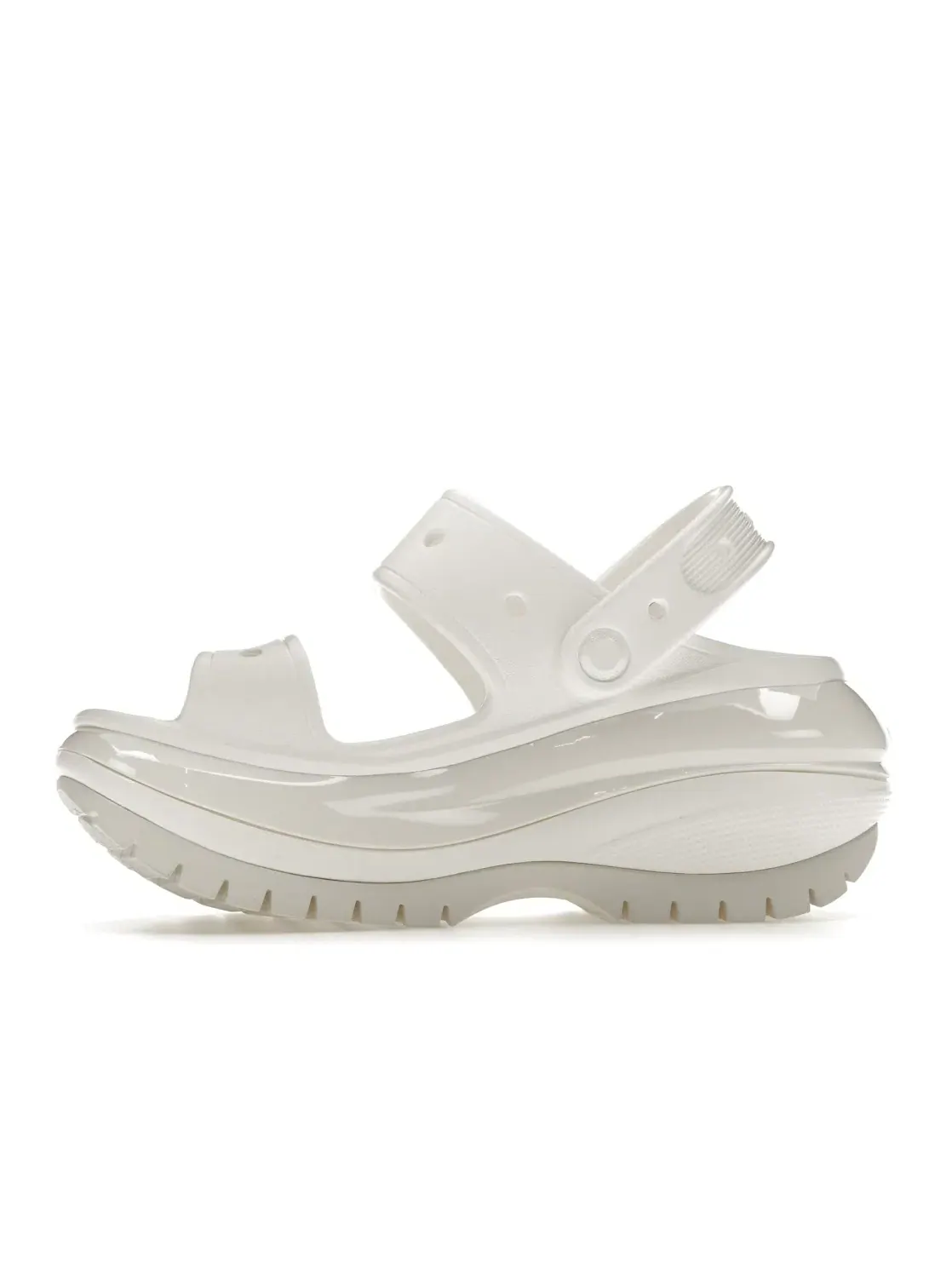 Детские сандалии с ремешками Crocs Mega Crush Sandal Crocs — изображение 3 из 4, белый