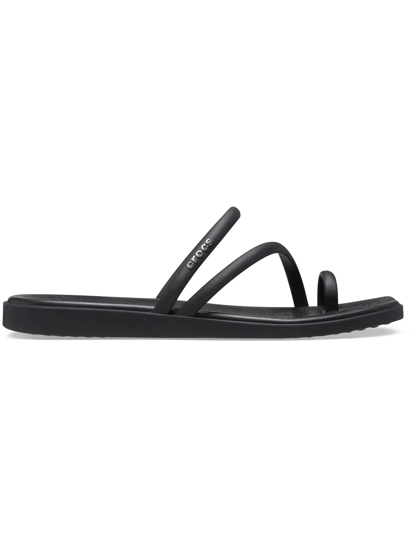 Женские сандалии с фиксатором пальцев Crocs Miami Toe Loop Sandal — изображение 1 из 1, черный