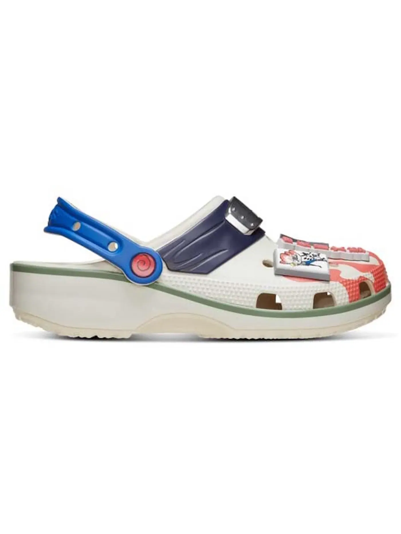 Мужские сабо Classic Clog Naruto Minato Crocs — изображение 1 из 1, синий/белый/красный