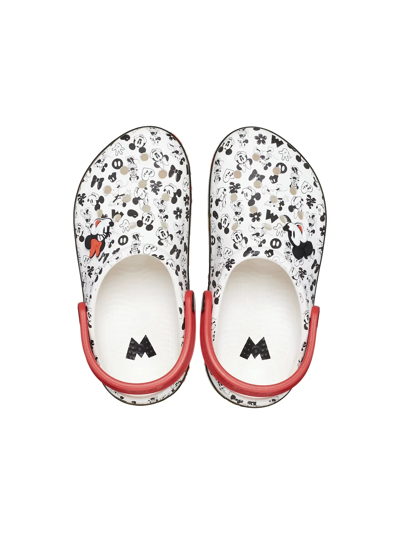 Детские сабо-клоги Crocs Off Court Clog Disney Mickey — изображение 2 из 2, белый