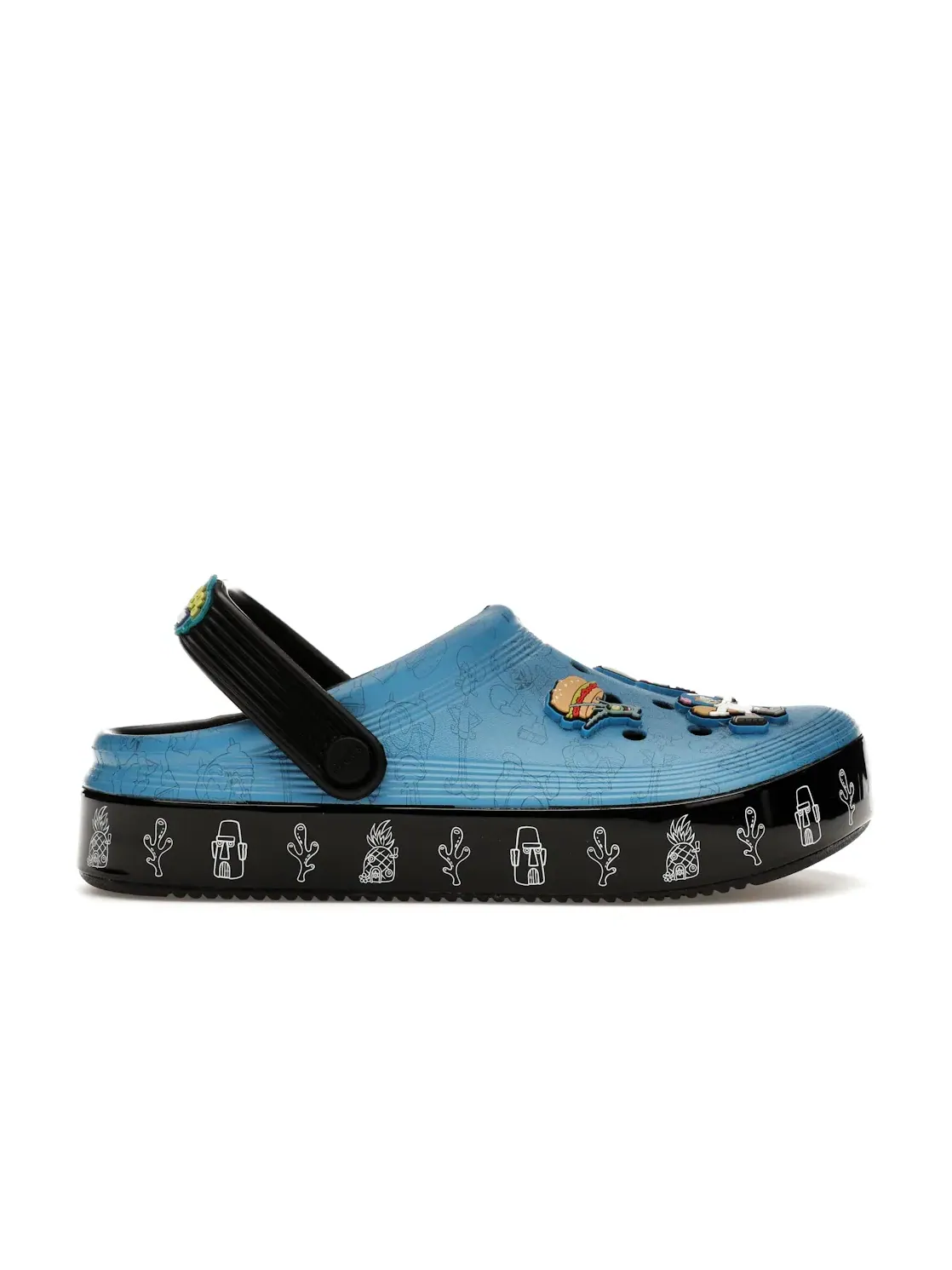Детские клоги Crocs Off Court Clog SpongeBob SquarePants Crocs — изображение 1 из 4, черный