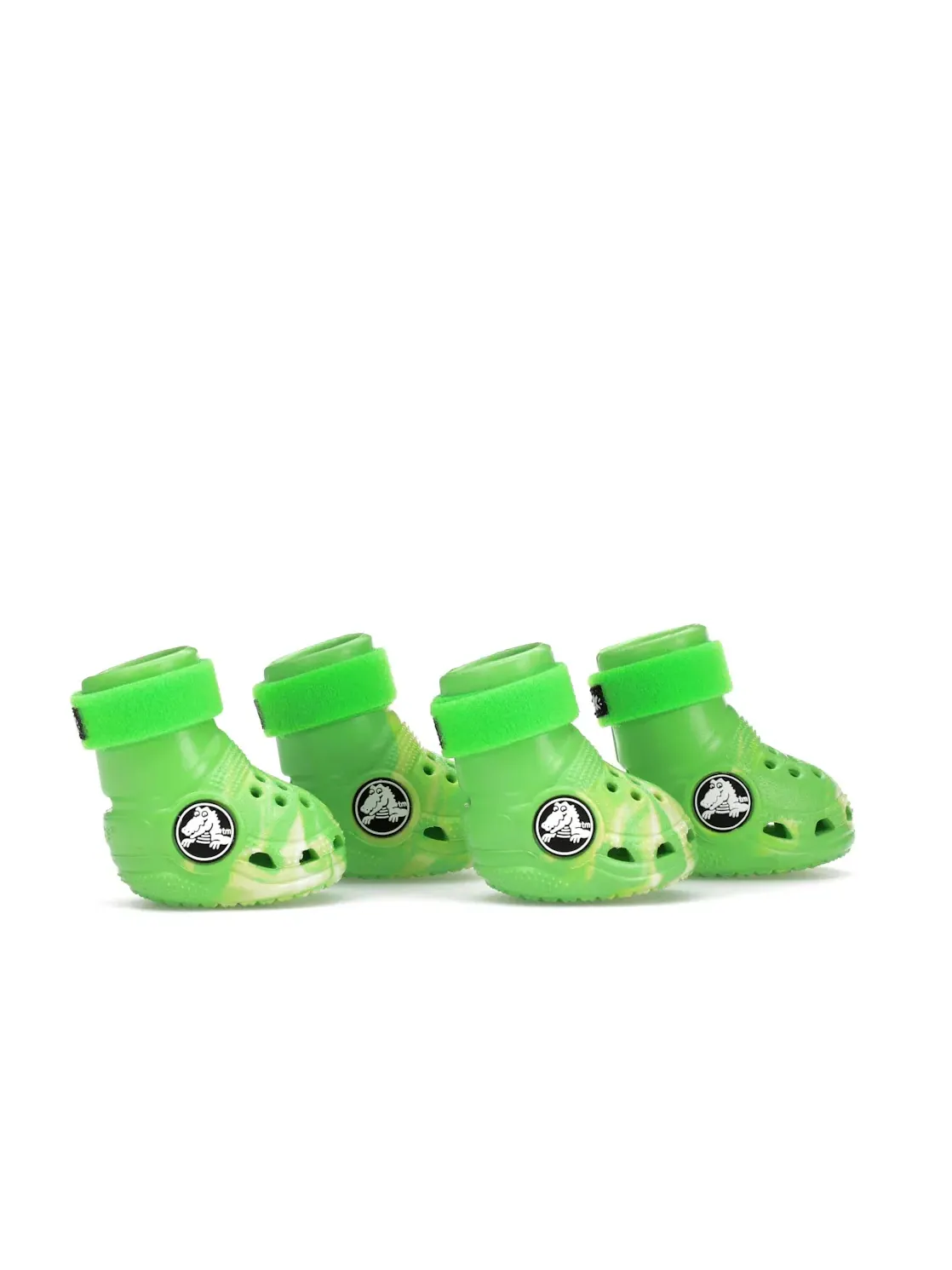 Детские ботинки для собак светящиеся в темноте модель Crocs Pet Boots Crocs — изображение 1 из 4, зеленый