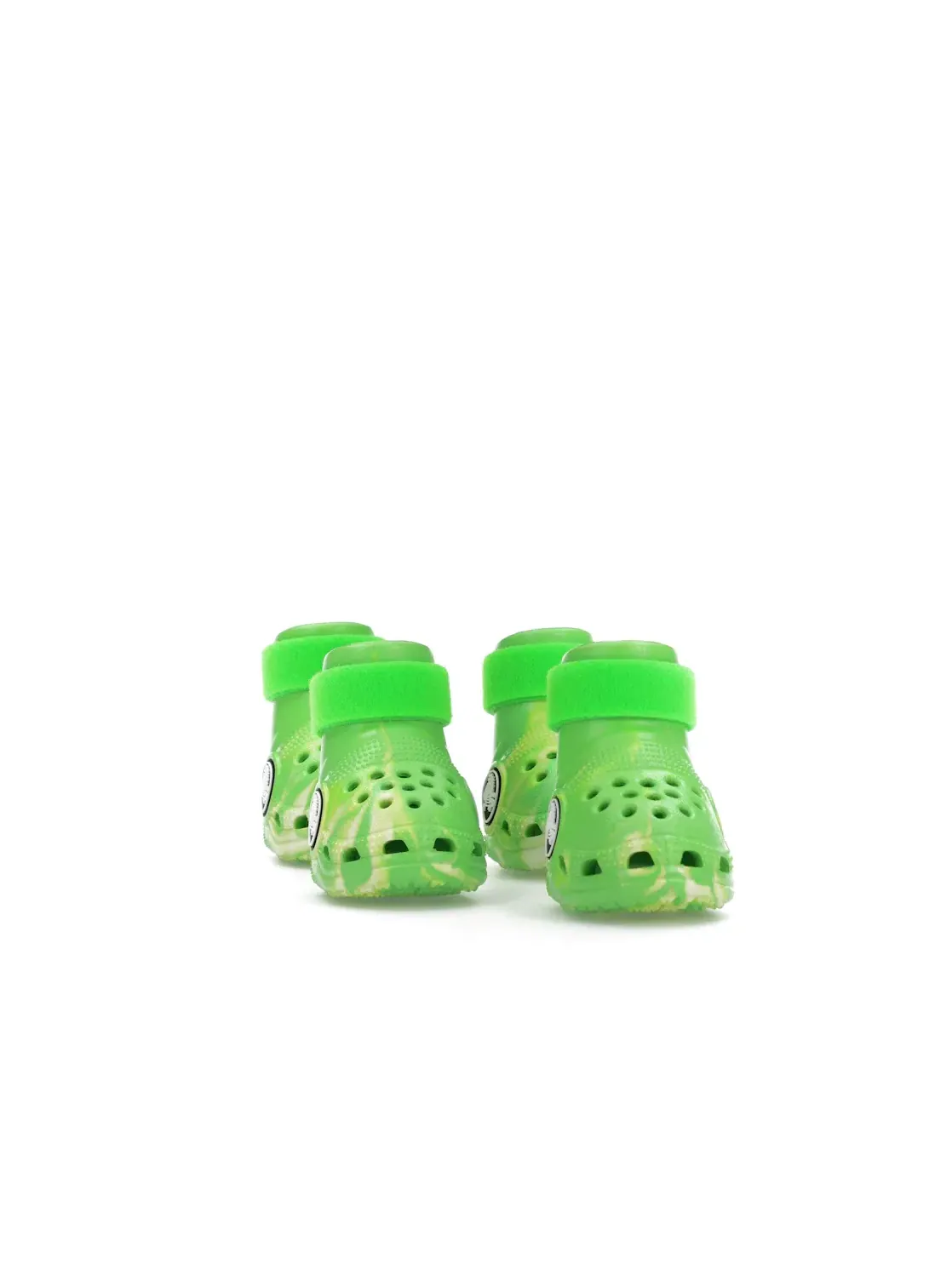 Детские ботинки для собак светящиеся в темноте модель Crocs Pet Boots Crocs — изображение 2 из 4, зеленый
