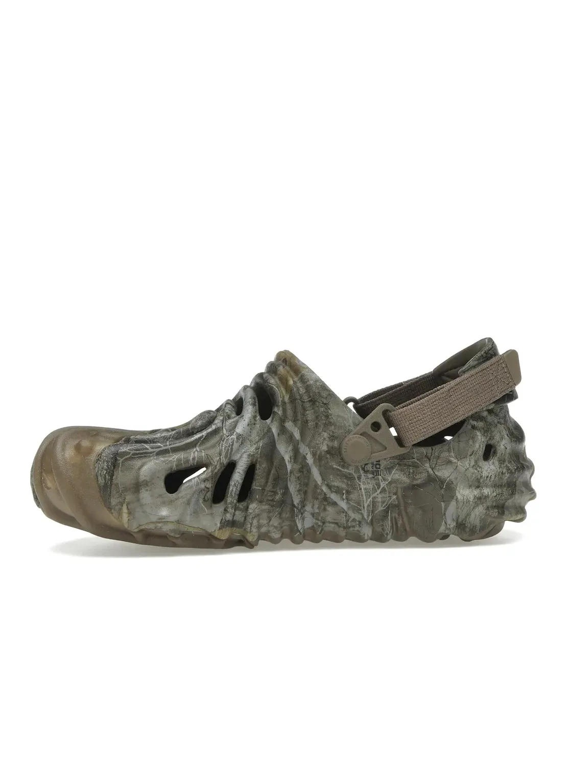 Мужские сабо с принтом камуфляж Crocs Pollex Clog — изображение 3 из 4, коричневый