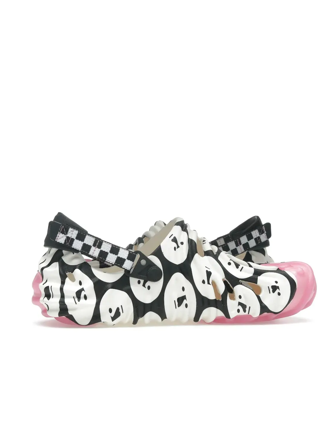 Мужские сабо с принтом Pollex Clog Crocs — изображение 3 из 4, черный/белый/розовый