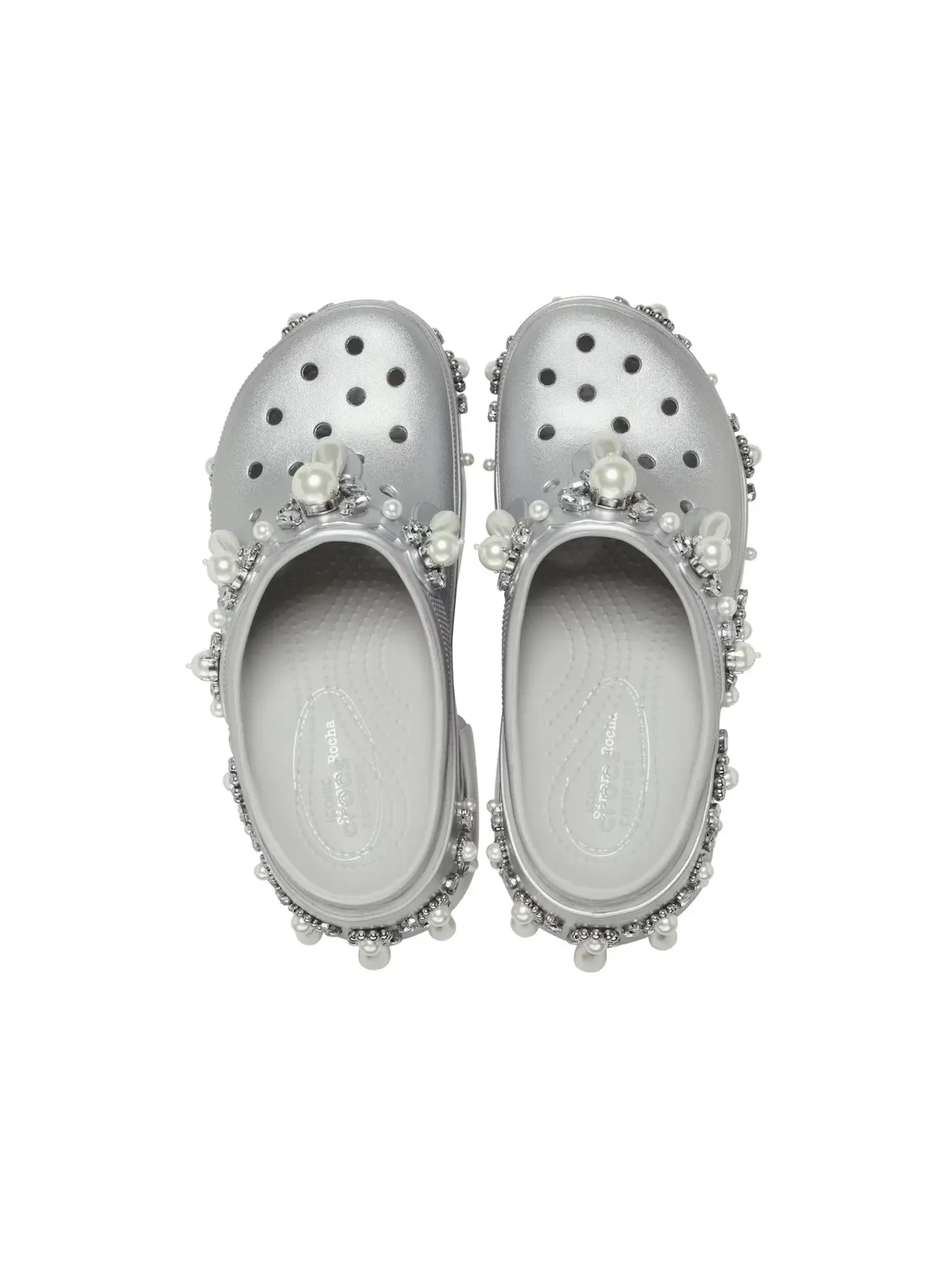 Унисекс сабо с шипами Crocs Siren Clog — изображение 2 из 2, серебряный