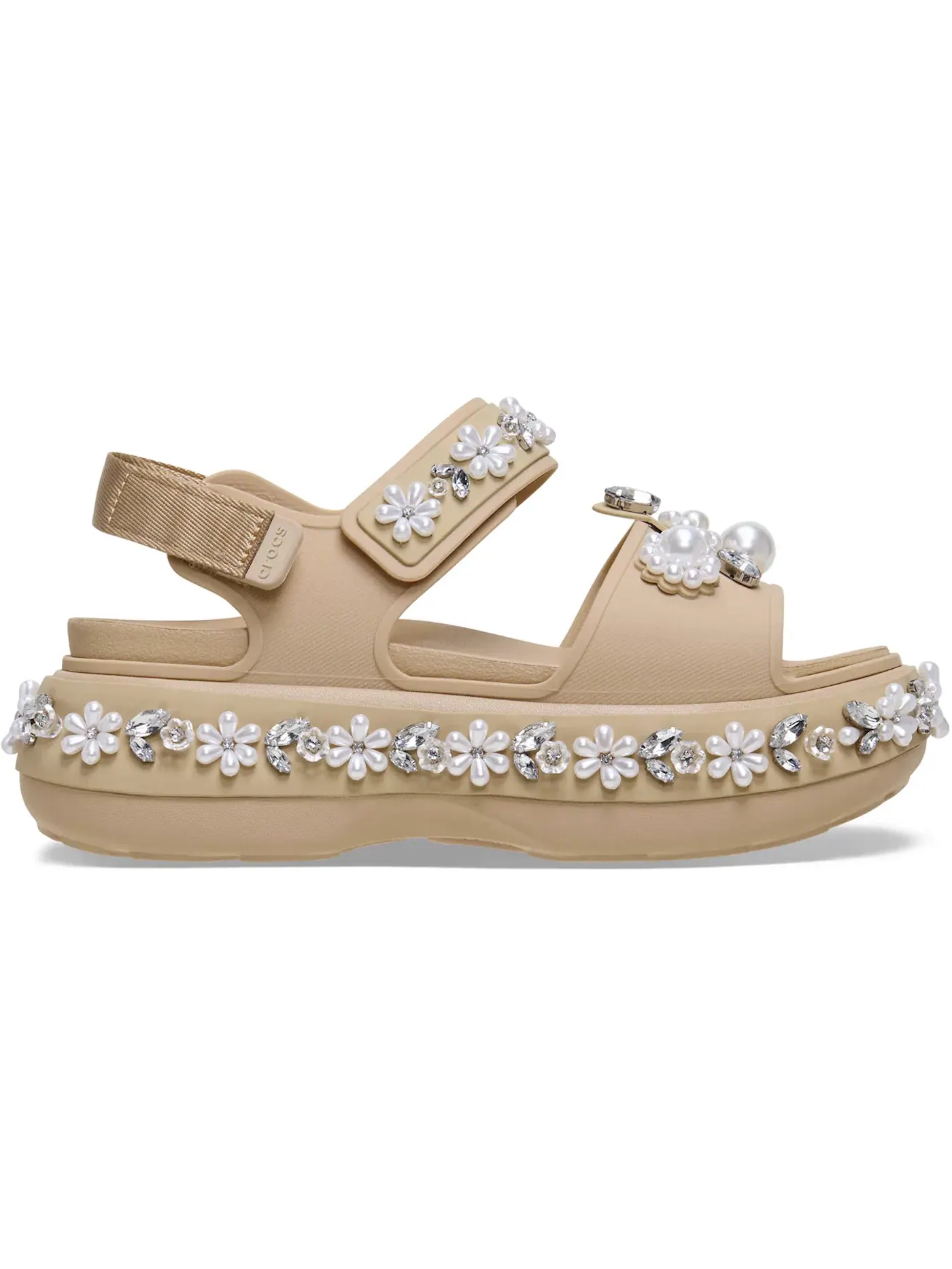 Женские сандалии с принтом Crocs Soho Sandal Simone Rocha — изображение 1 из 2, чай