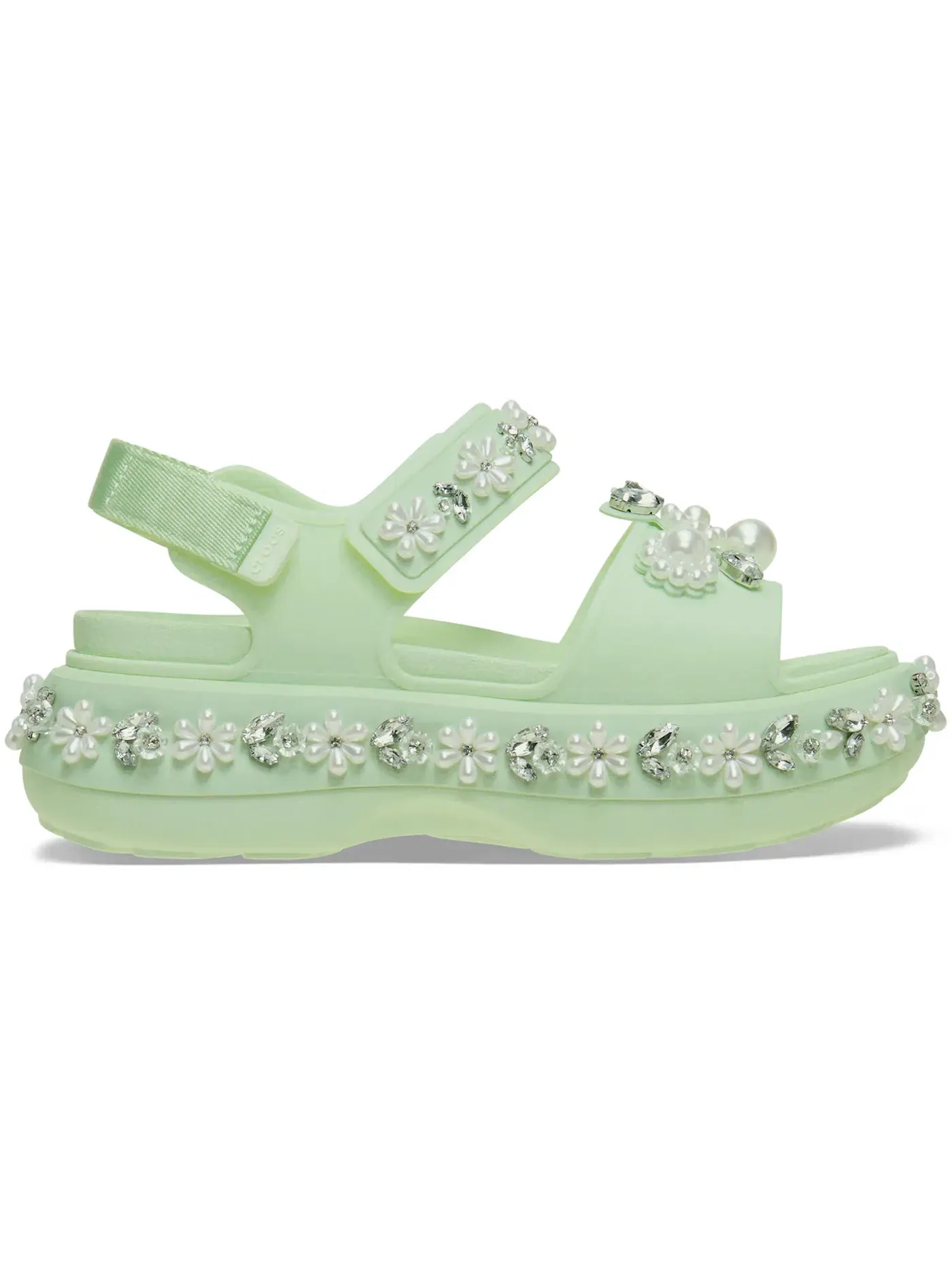 Женские сандалии с ремешком Crocs Soho Sandal — изображение 1 из 2, зеленый