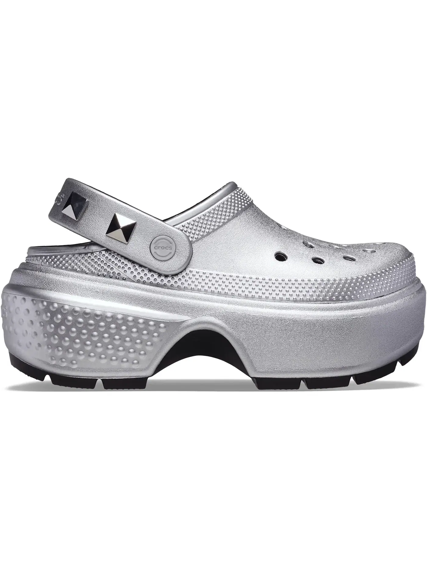 Мужские сабо Crocs Stomp Clog — изображение 1 из 2, серебряный