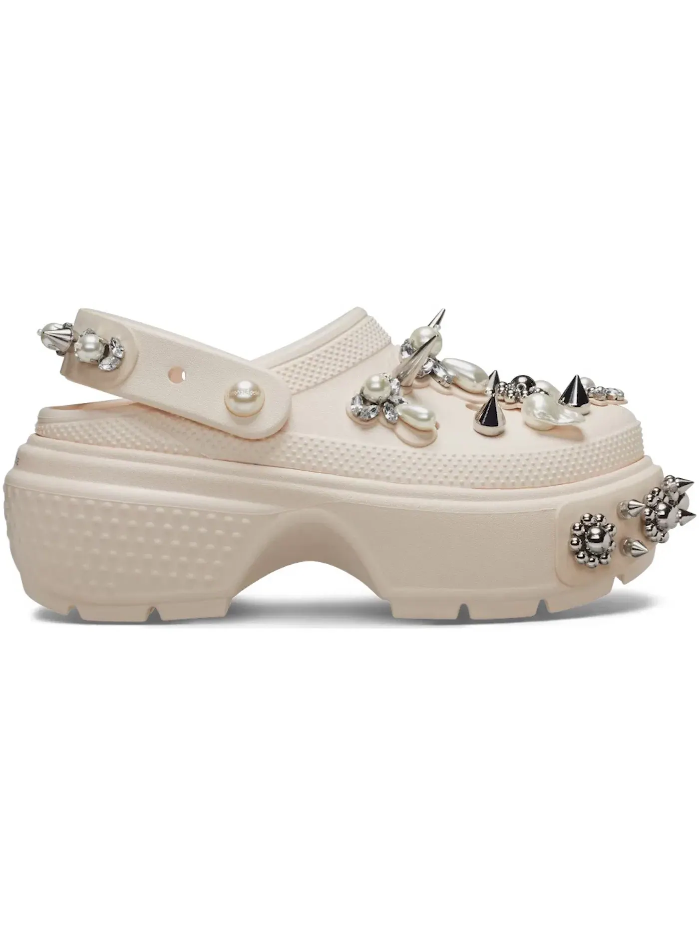 Женские сабо Stomp Clog Crocs — изображение 1 из 2, бежевый