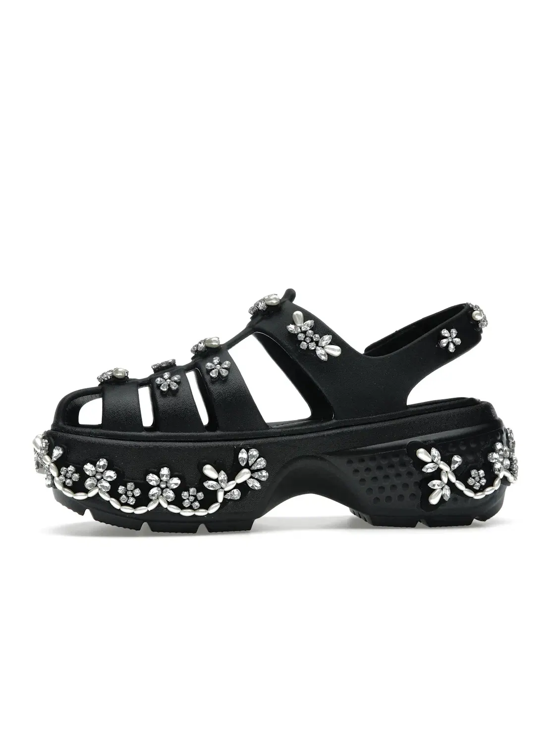 Мужские сандалии-клоги с принтом Stomp Fisherman Clog Crocs — изображение 3 из 4, черный