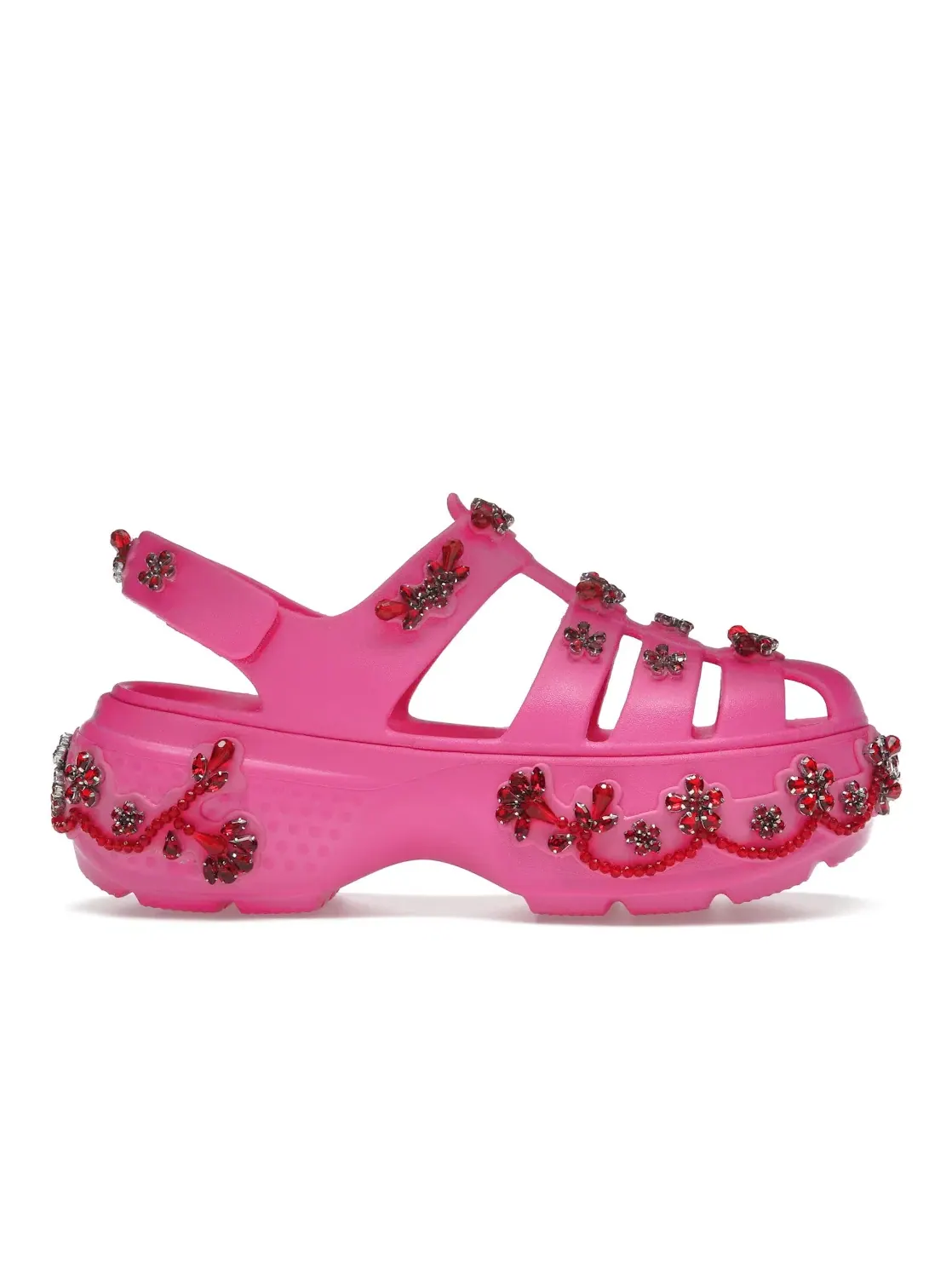 Мужские сандалии-клоги с принтом Crocs Stomp Fisherman Clog — изображение 1 из 4, розовый