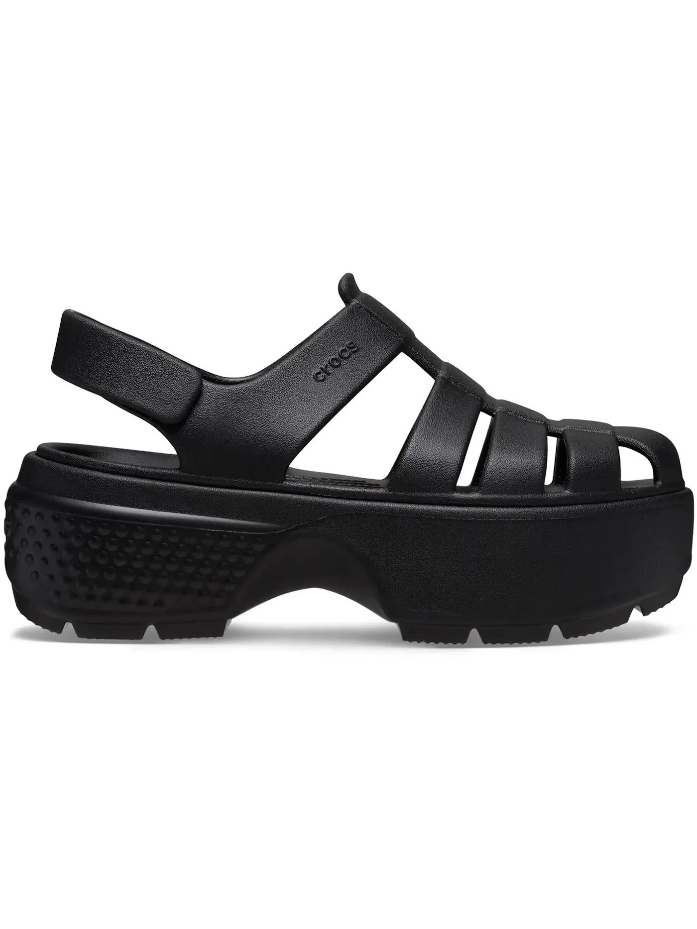 Женские сандалии с закрытым мыском Crocs Stomp Fisherman Sandal — изображение 1 из 1, черный