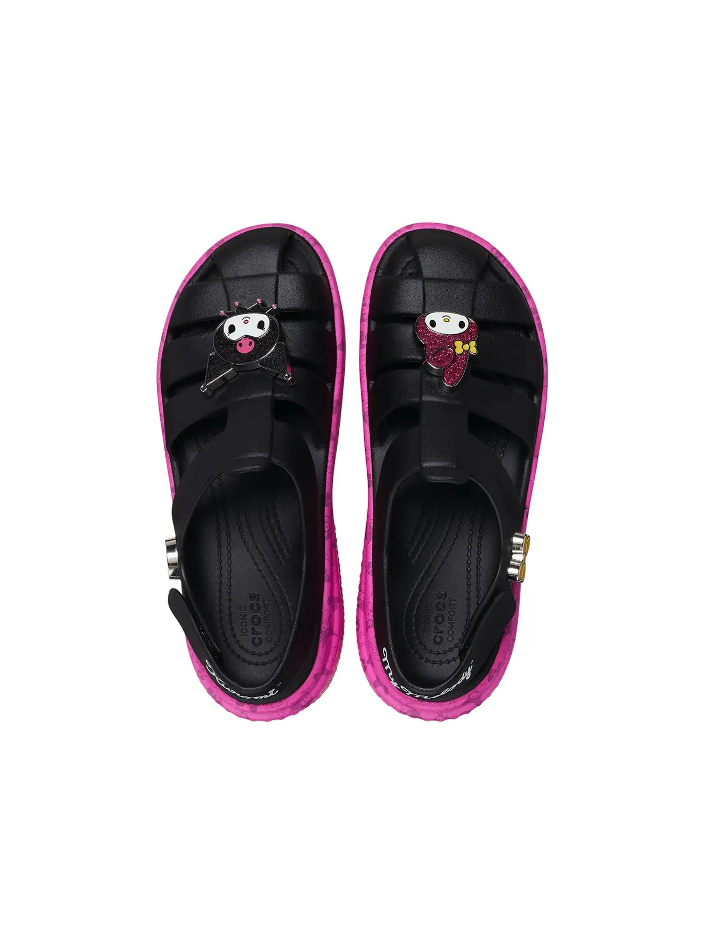 Мужские шлепанцы с принтом Crocs Stomp Slide Hello Kitty and Friends My Melody and Kuromi Crocs — изображение 2 из 2, мульти