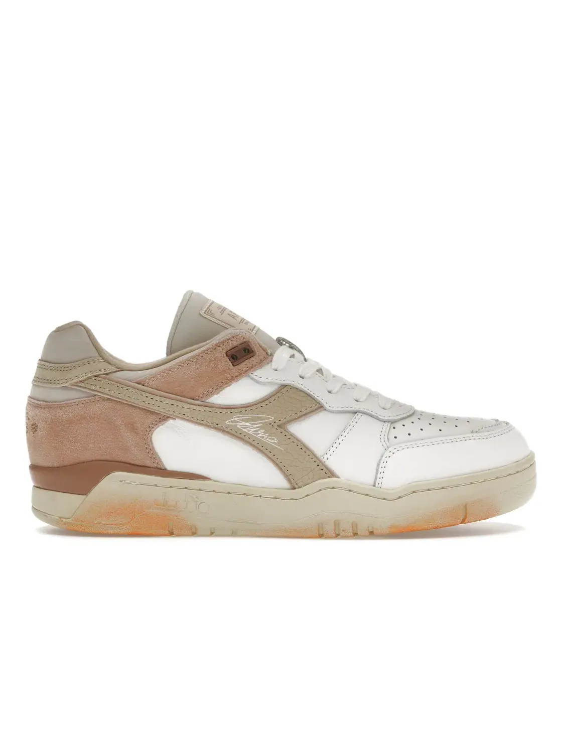 Мужские кроссовки Lifestyle Diadora B.560 AFEW Dino Russo — изображение 1 из 4, белый/белый/бежевый