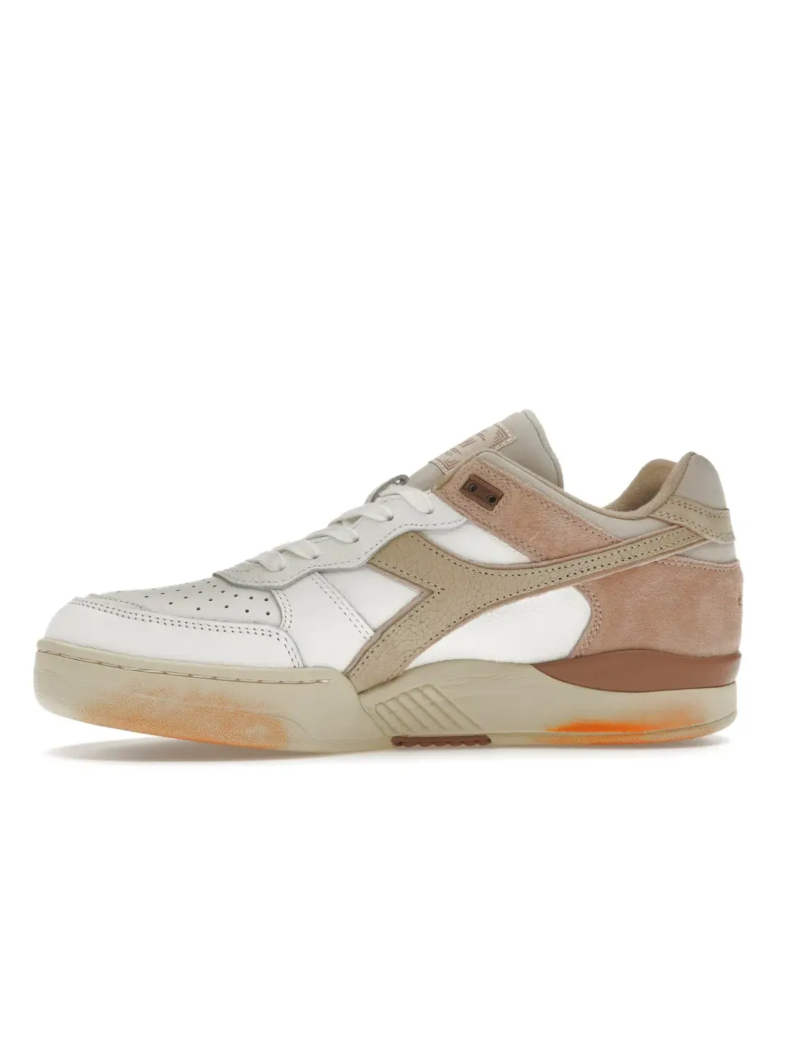 Мужские кроссовки Lifestyle Diadora B.560 AFEW Dino Russo — изображение 3 из 4, белый/белый/бежевый