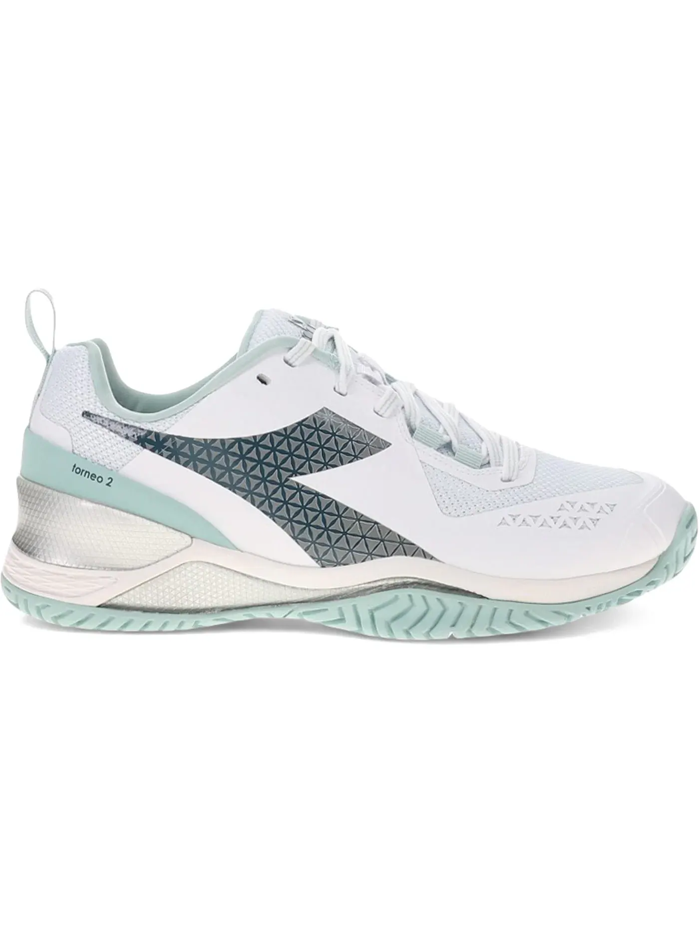 Женские кроссовки для тенниса Diadora Blushield Torneo 2 AG — изображение 1 из 1, белый/синий