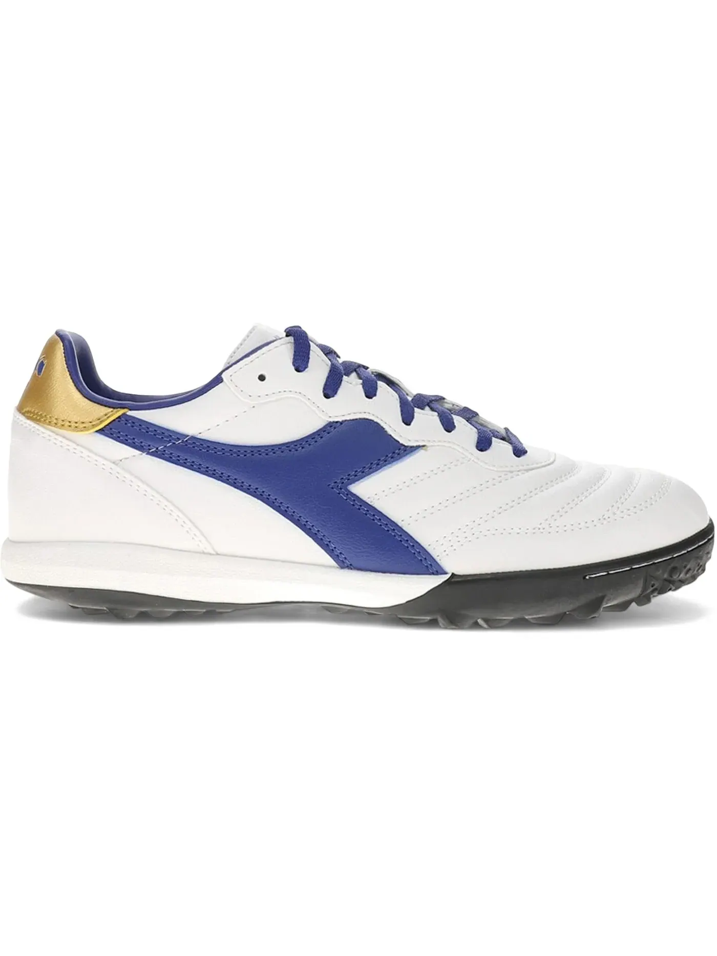 Мужские кроссовки для футбола Diadora Brasil 2 R TF — изображение 1 из 1, белый/синий/золотистый