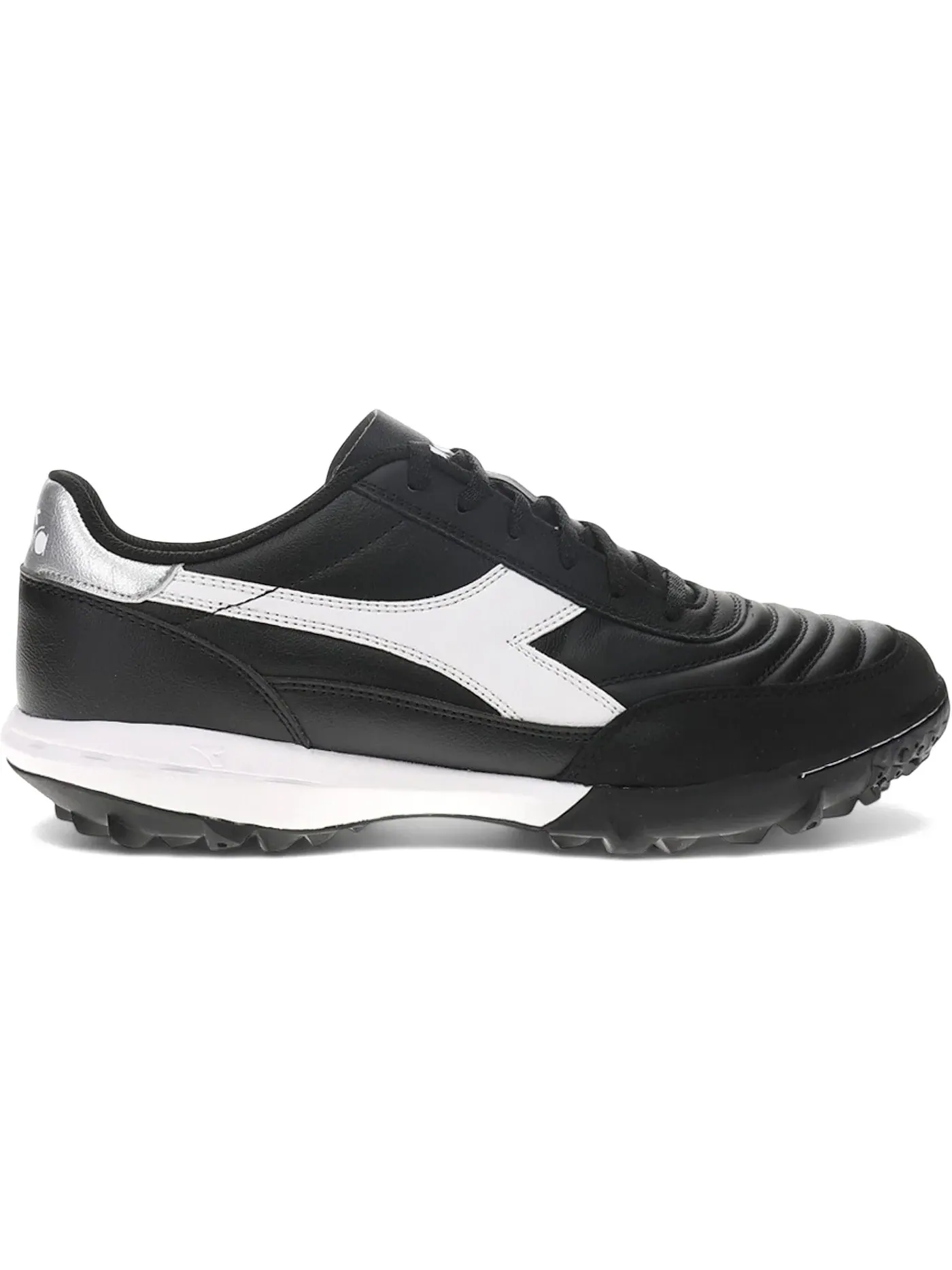 Мужские кроссовки для футбола с искусственной травой Diadora Calcetto II LT TF — изображение 1 из 1, черный/белый/серебристый