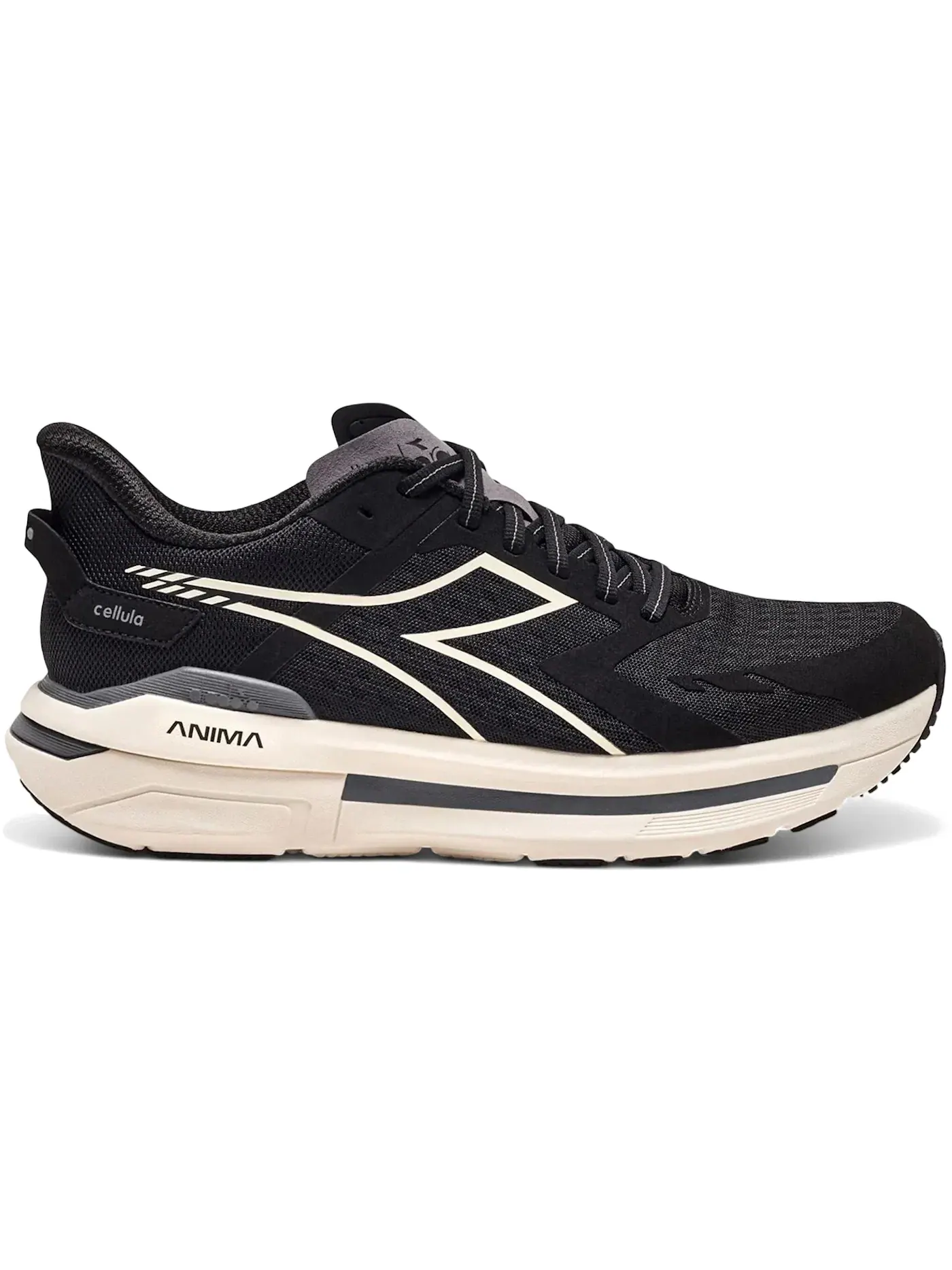 Мужские кроссовки для бега Diadora Cellula — изображение 1 из 1, черный/белый