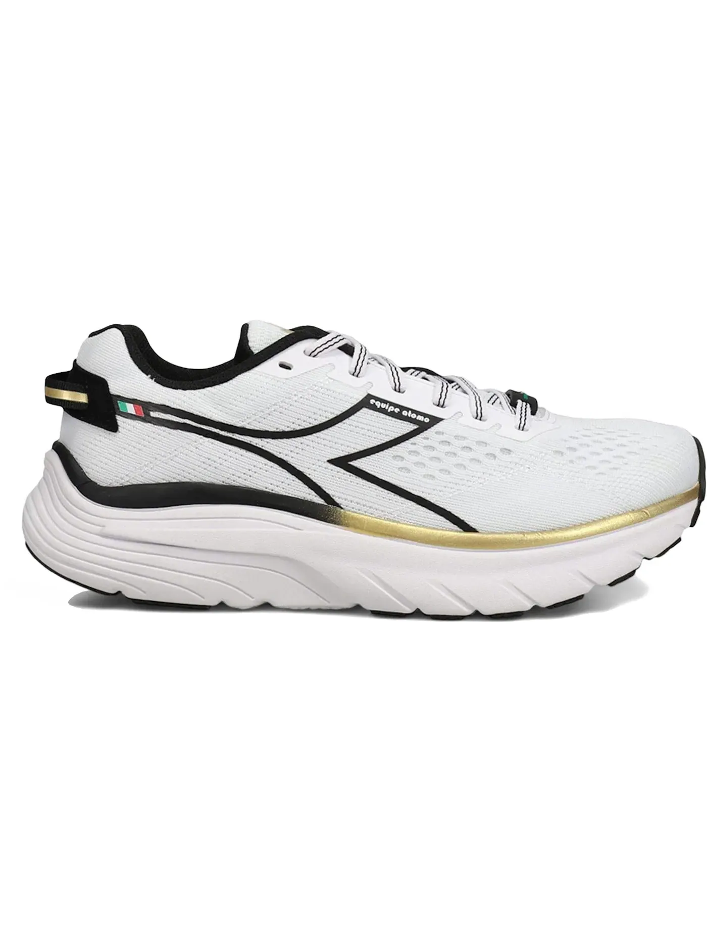 Мужские кроссовки для бега Diadora Equipe Atomo — изображение 1 из 1, белый/золотистый/черный