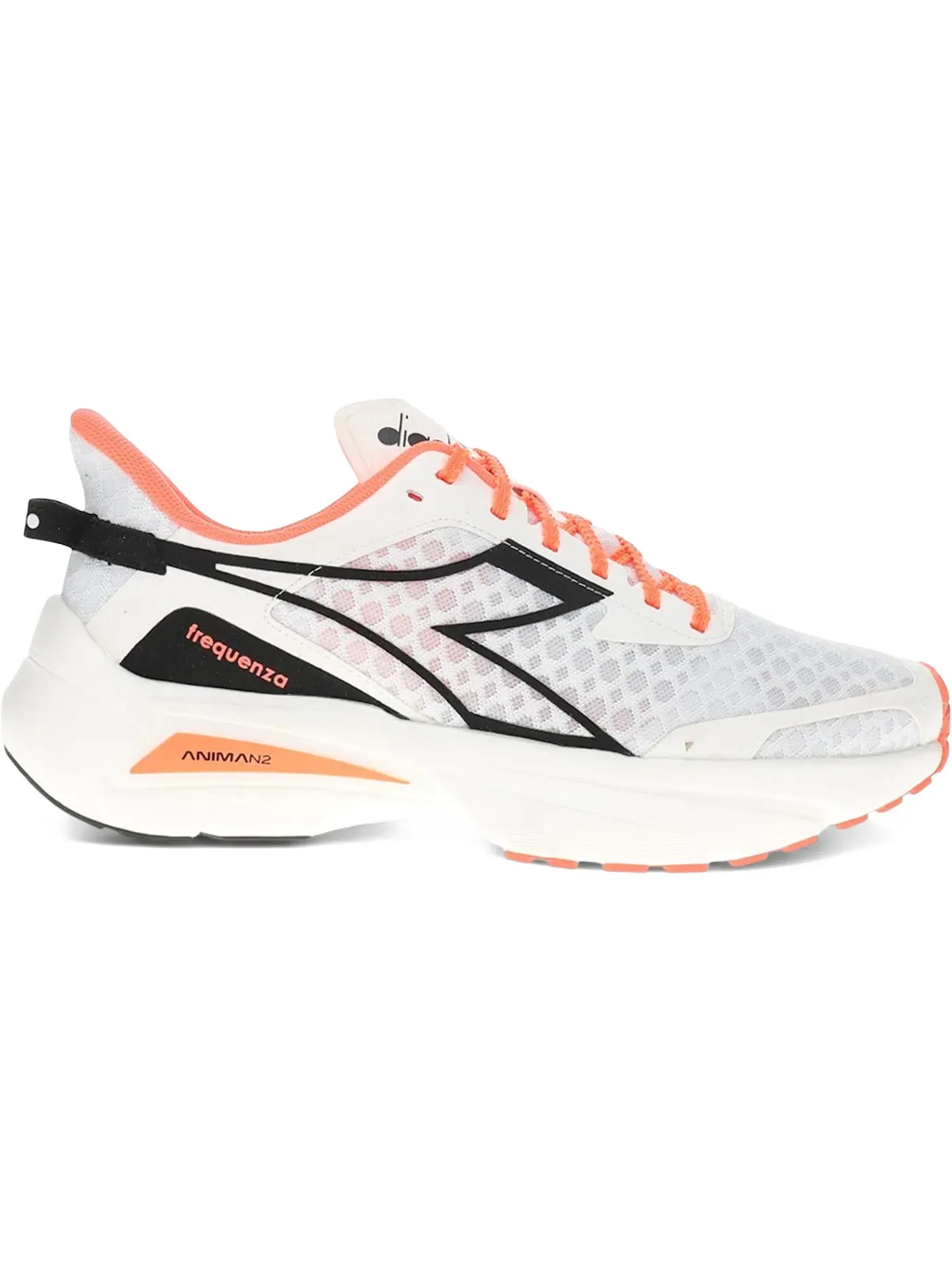 Женские кроссовки с контрастными вставками Diadora Frequenza — изображение 1 из 1, черный/белый