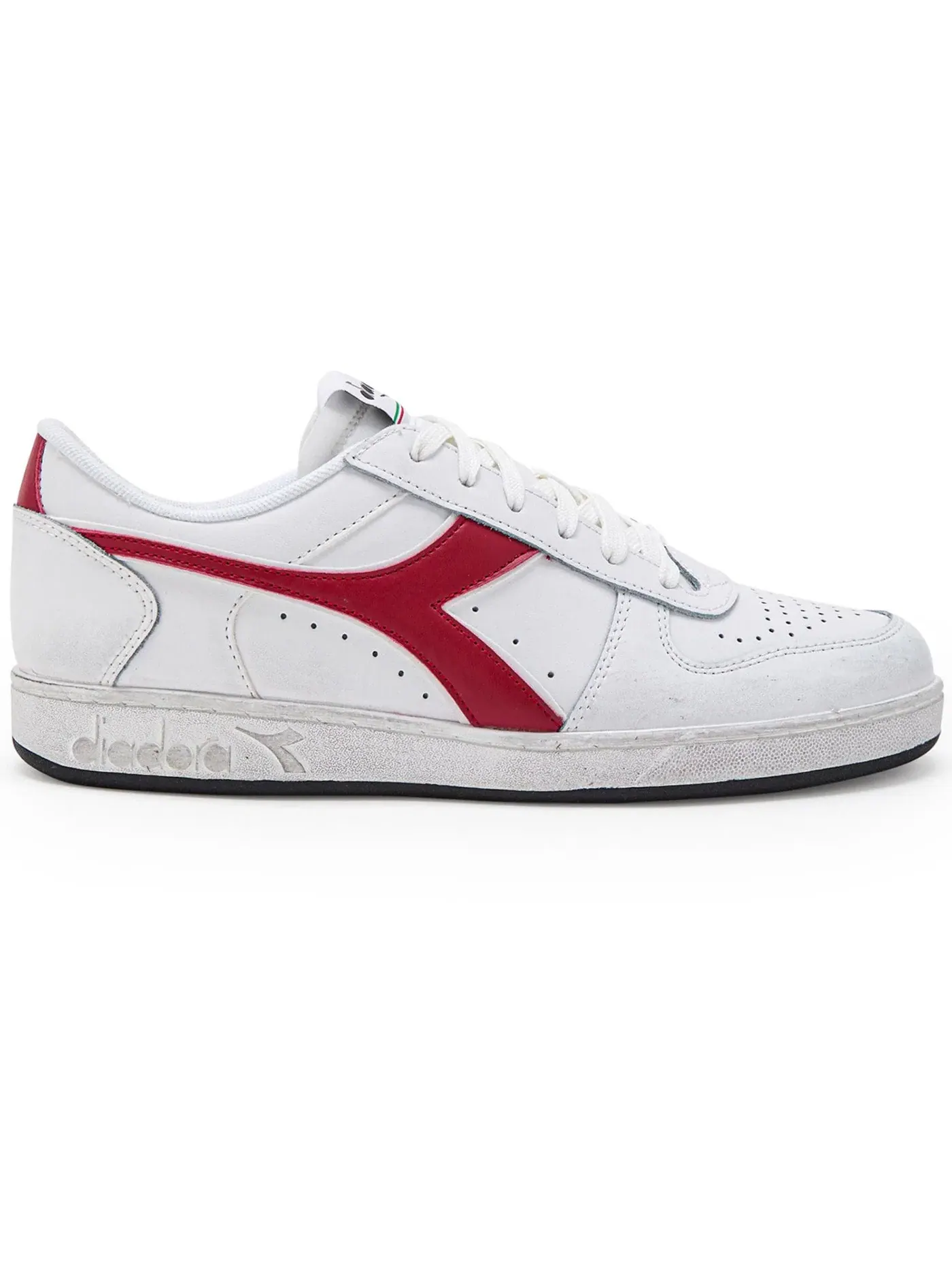 Мужские кроссовки Lifestyle Diadora Magic Basket Low Icona — изображение 1 из 1, белый красный