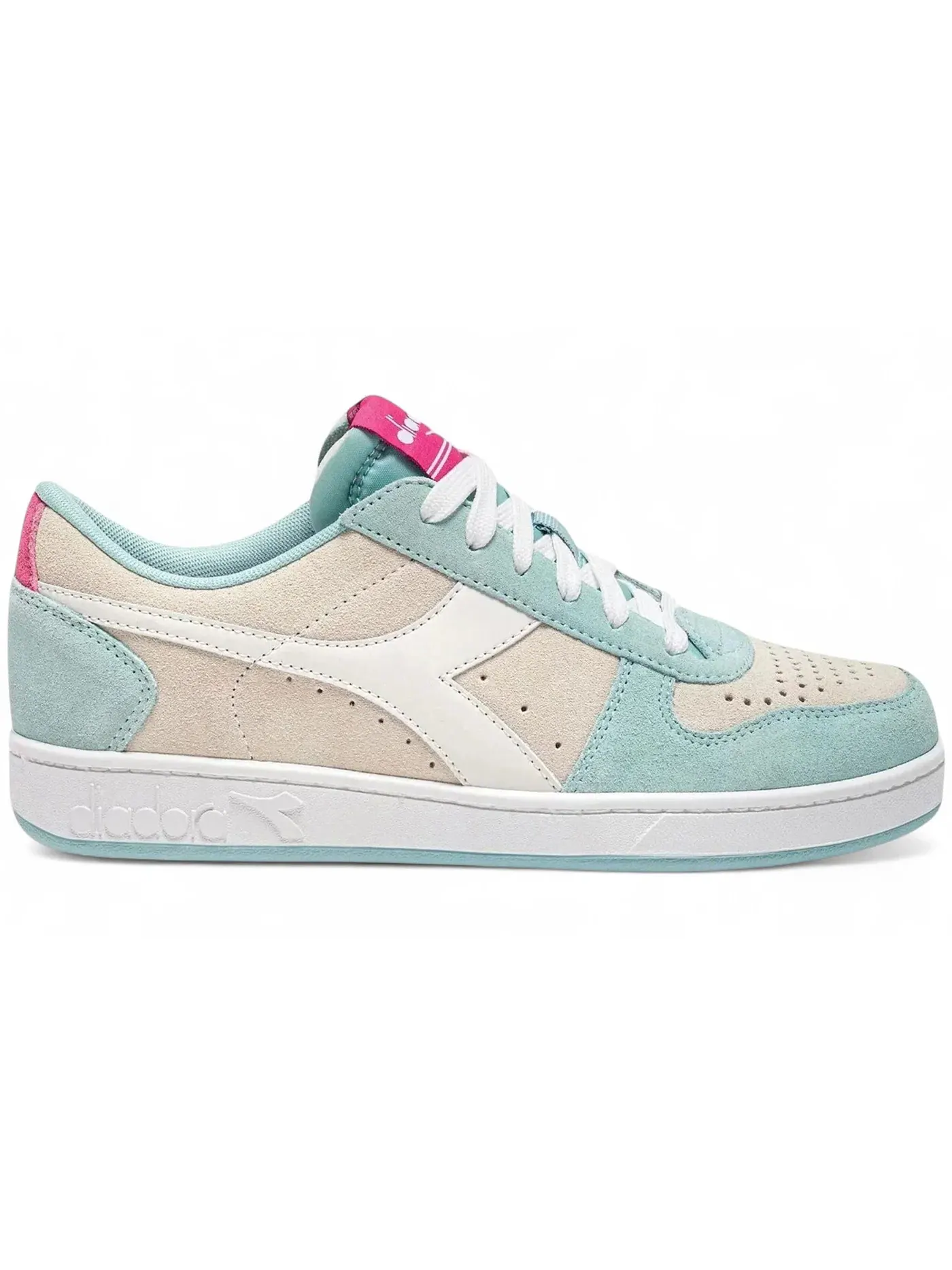 Женские кроссовки замшевые Magic Basket Low Suede Diadora — изображение 1 из 1, белый