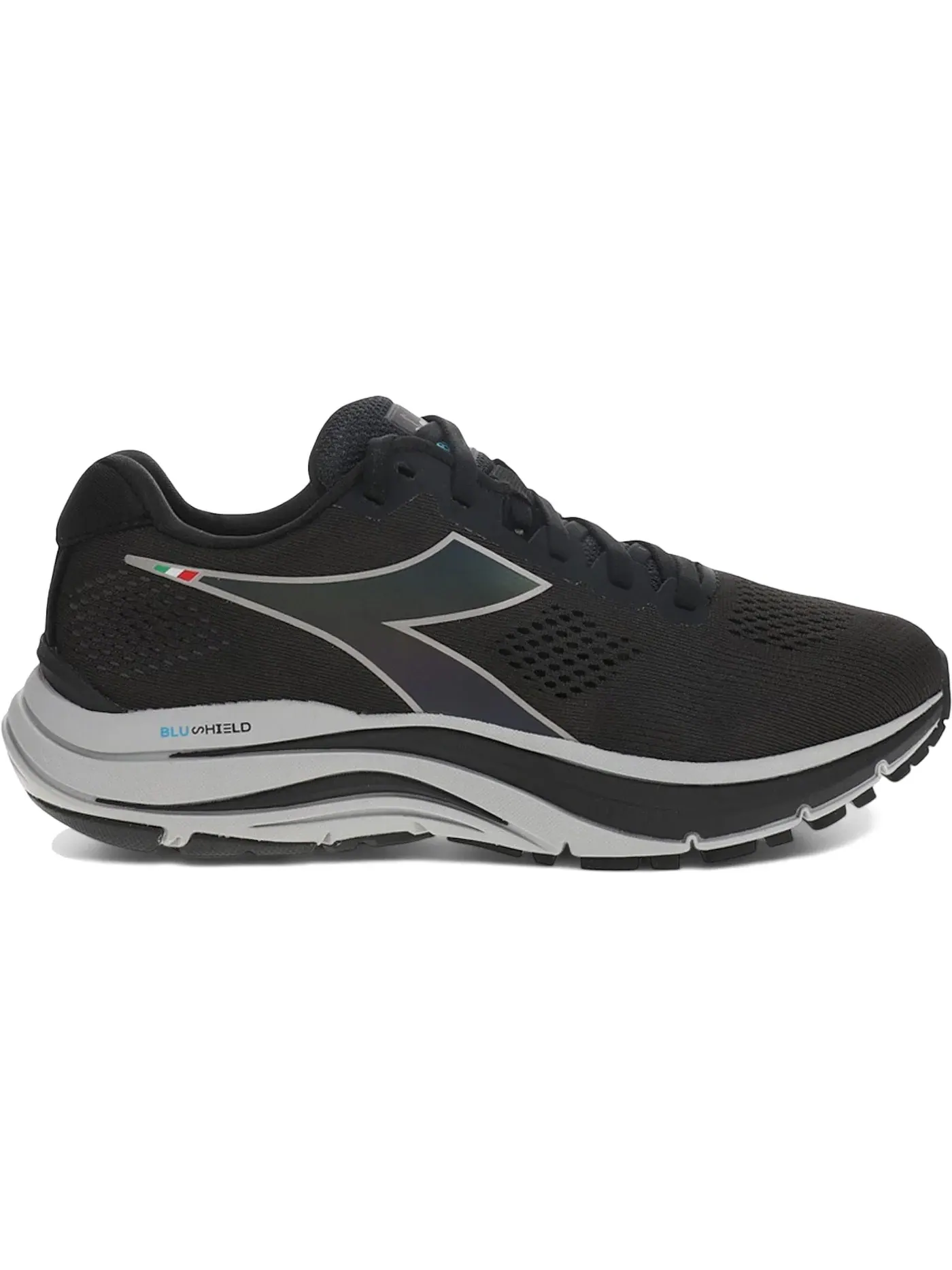 Женские кроссовки для бега Diadora Mythos Blushield 7 Vortice HIP — изображение 1 из 1, черный/серебристый