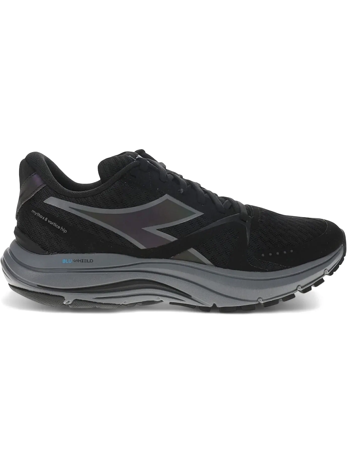 Мужские кроссовки беговые Diadora Mythos Blushield 8 Vortice Hip — изображение 1 из 1, черный серый