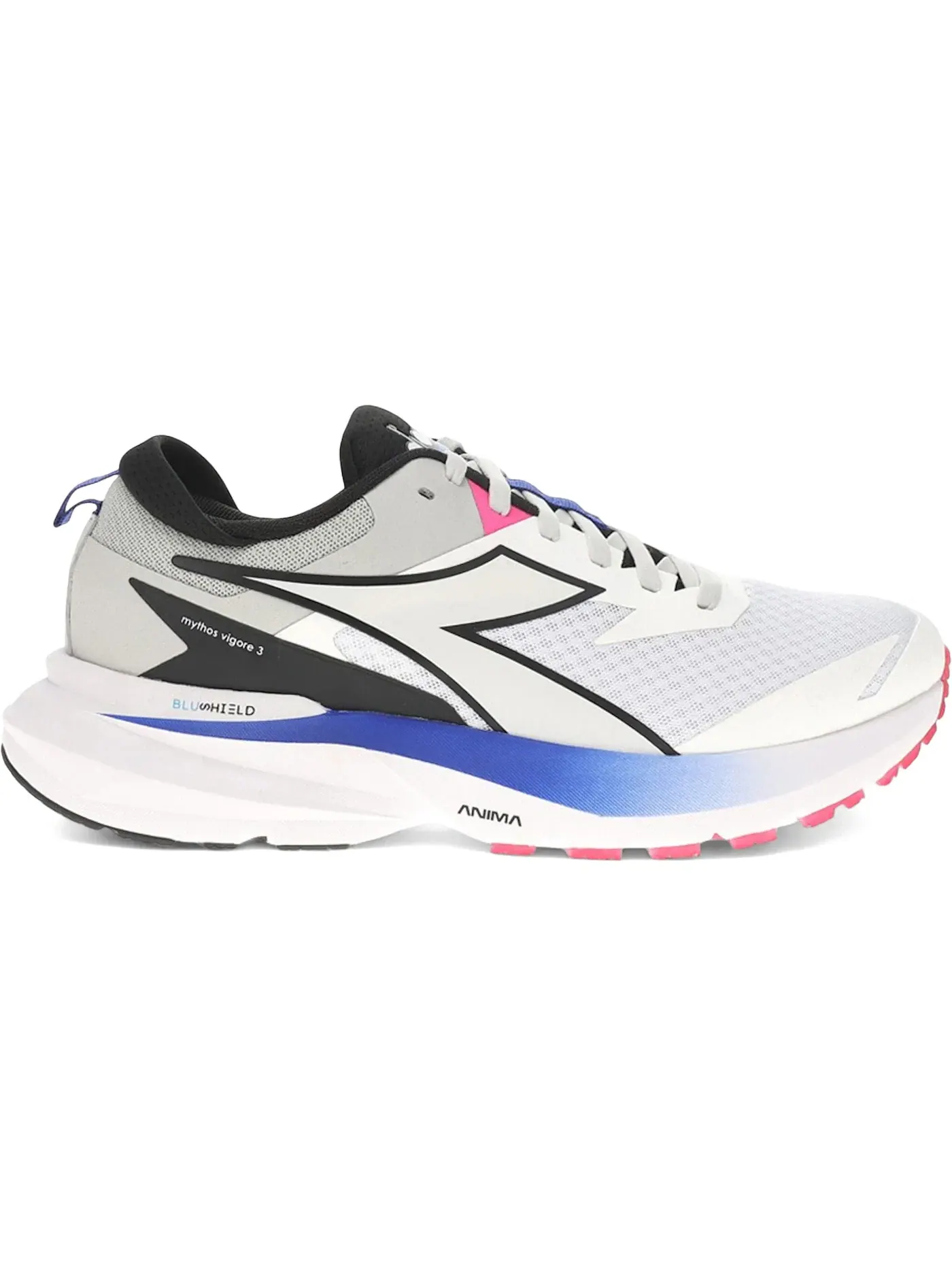 Мужские кроссовки беговые Diadora Mythos Blushield 9 Vortice HIP — изображение 1 из 1, белый/черный/серебристый