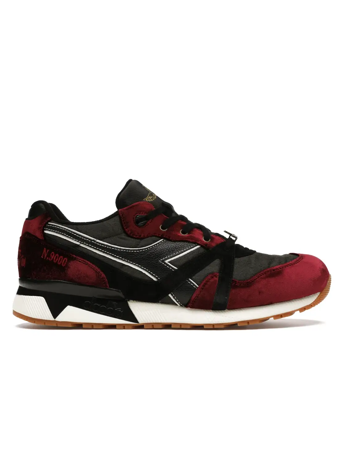 Мужские кроссовки Lifestyle Diadora N9000 — изображение 1 из 4, черный/бордовый