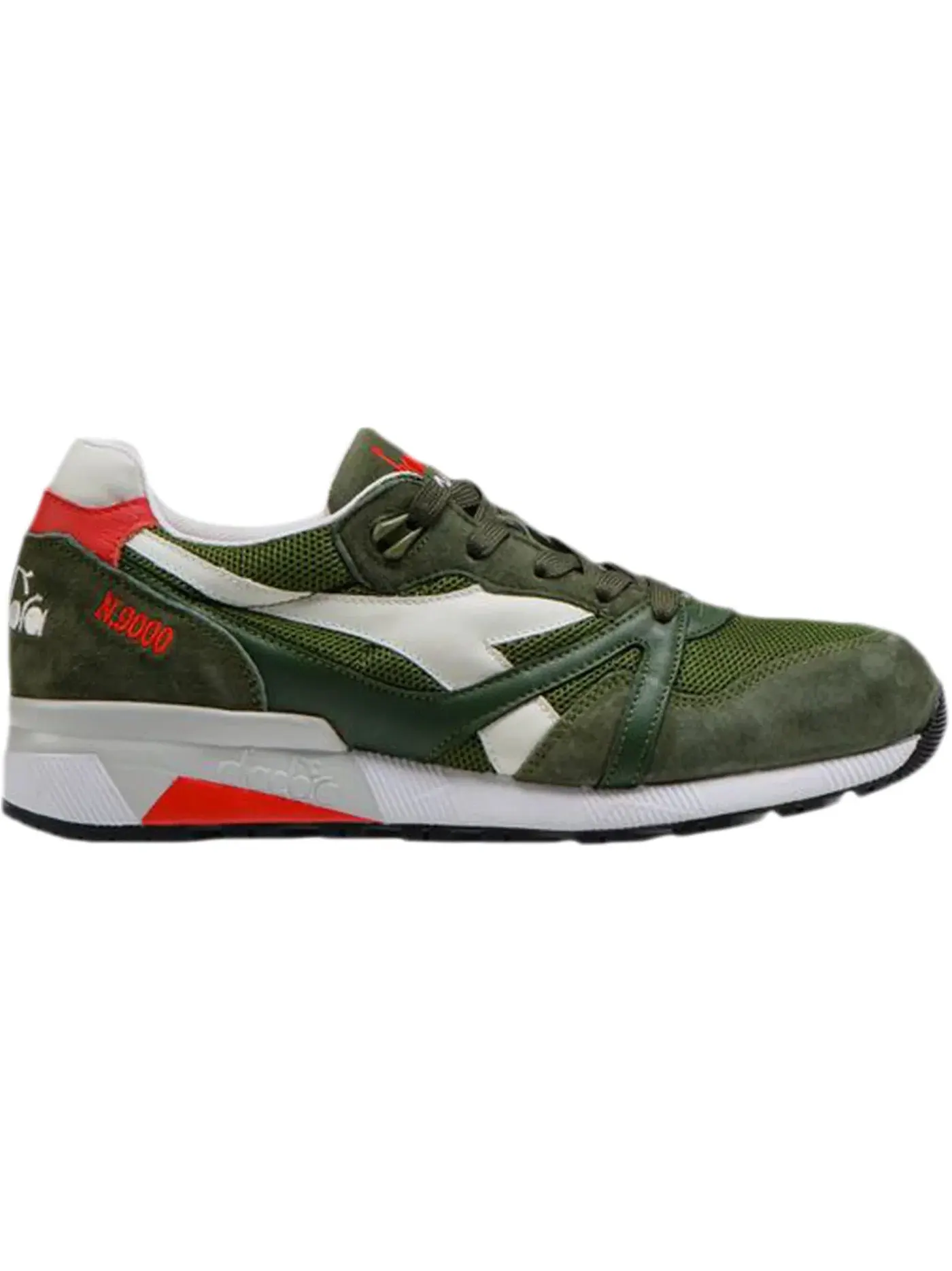 Мужские кроссовки Lifestyle Diadora N9000 Made in Italy — изображение 1 из 1, зеленый/оранжевый/белый