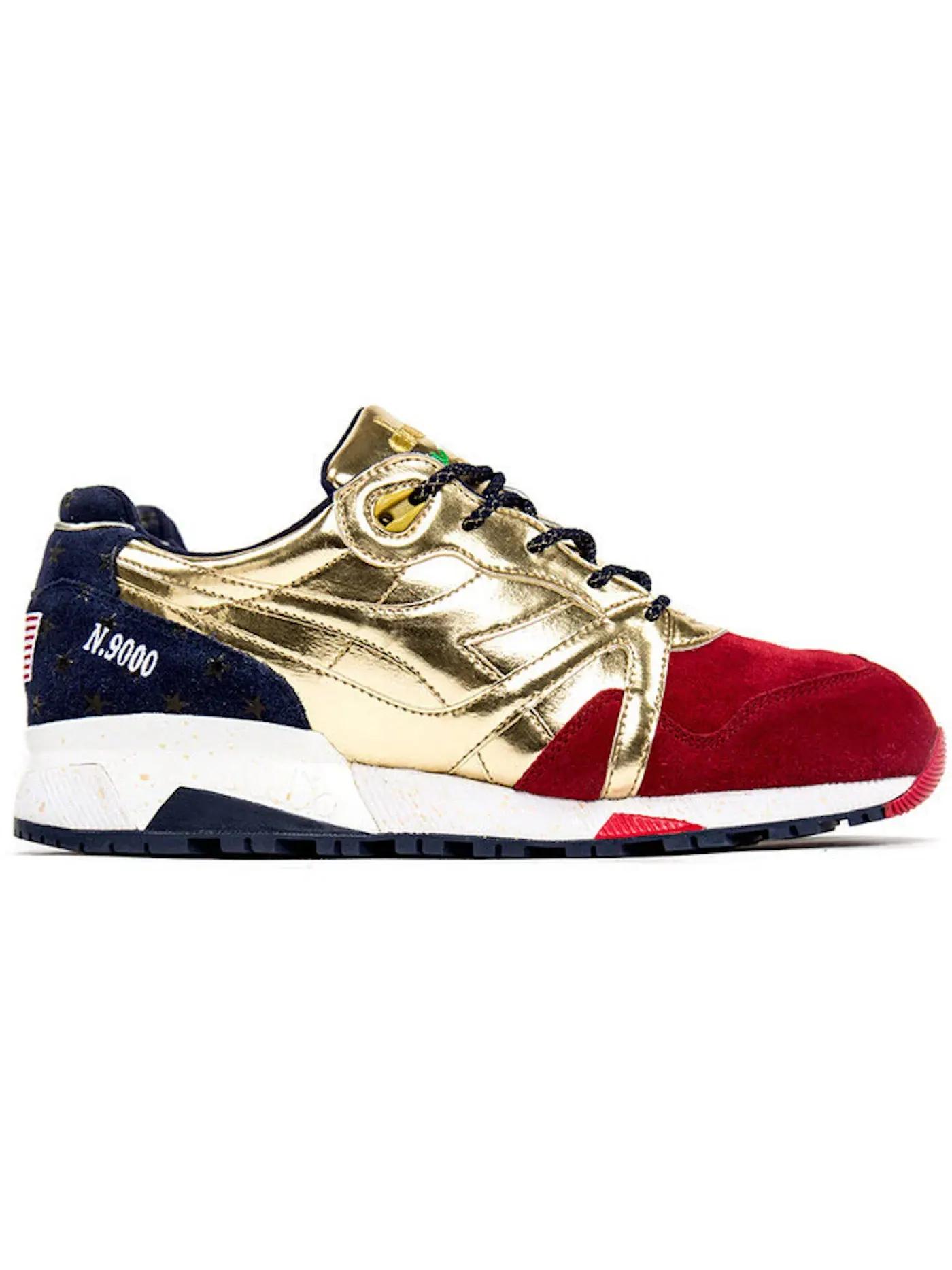 Мужские кроссовки Lifestyle Diadora N9000 — изображение 1 из 1, золотистый/красный
