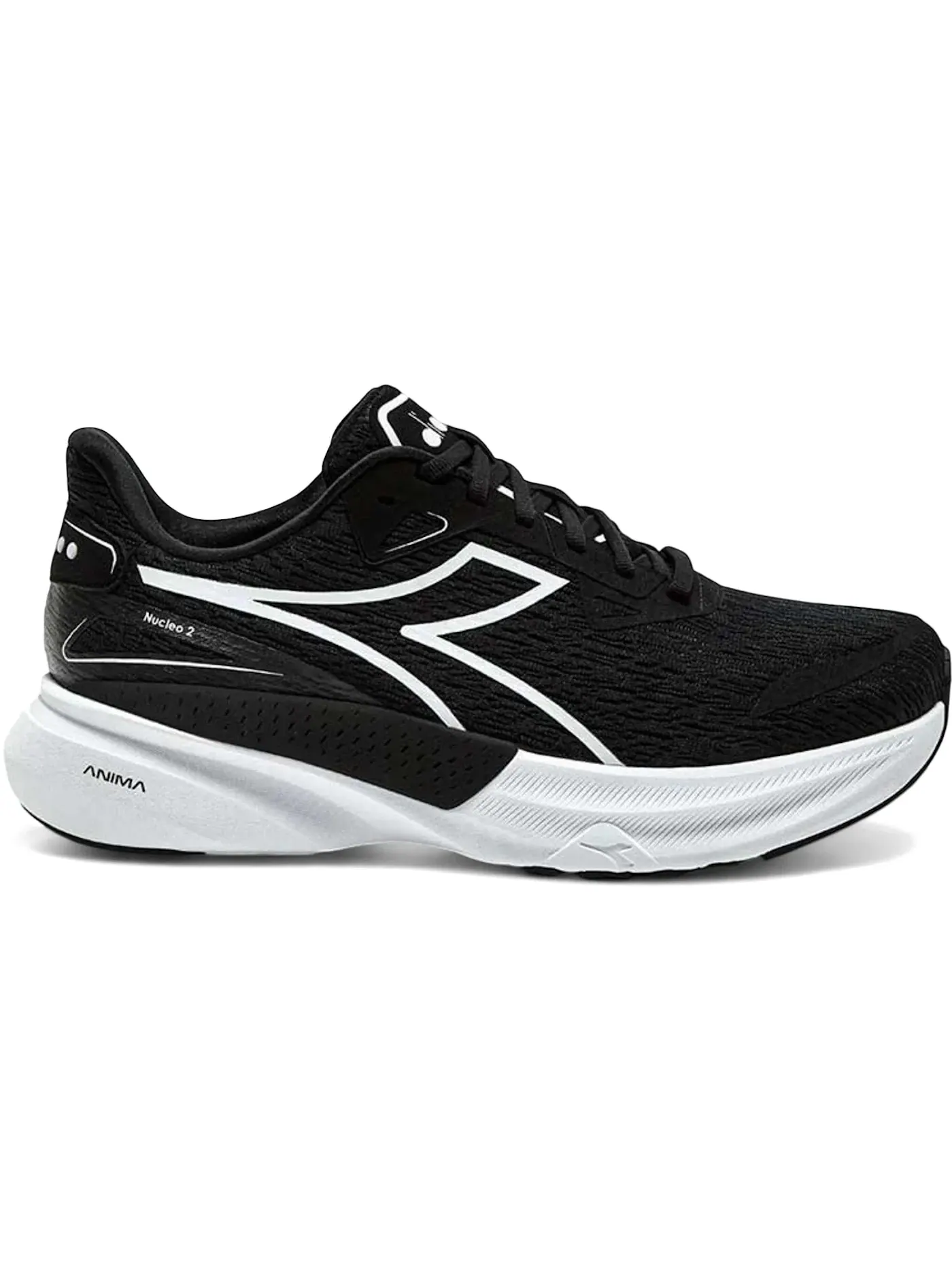 Мужские кроссовки для бега Diadora Nucleo 2 — изображение 1 из 1, черный/белый