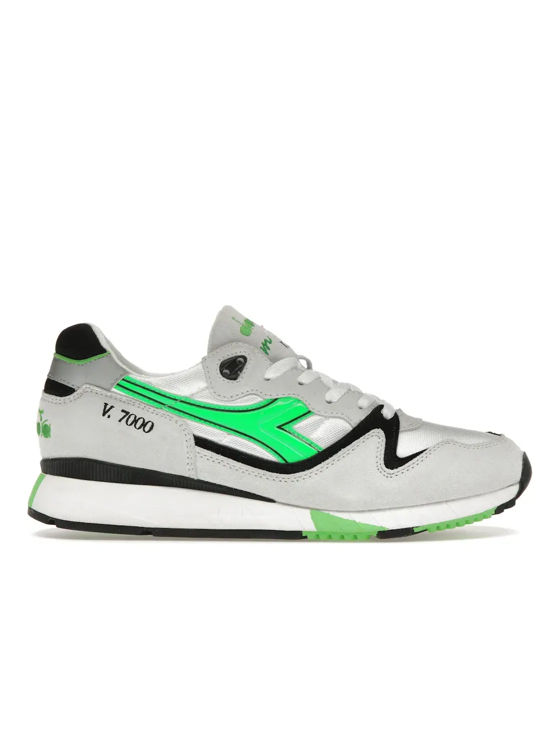Мужские кроссовки Lifestyle Diadora V7000 OG Diadora — изображение 1 из 4, белый/зеленый