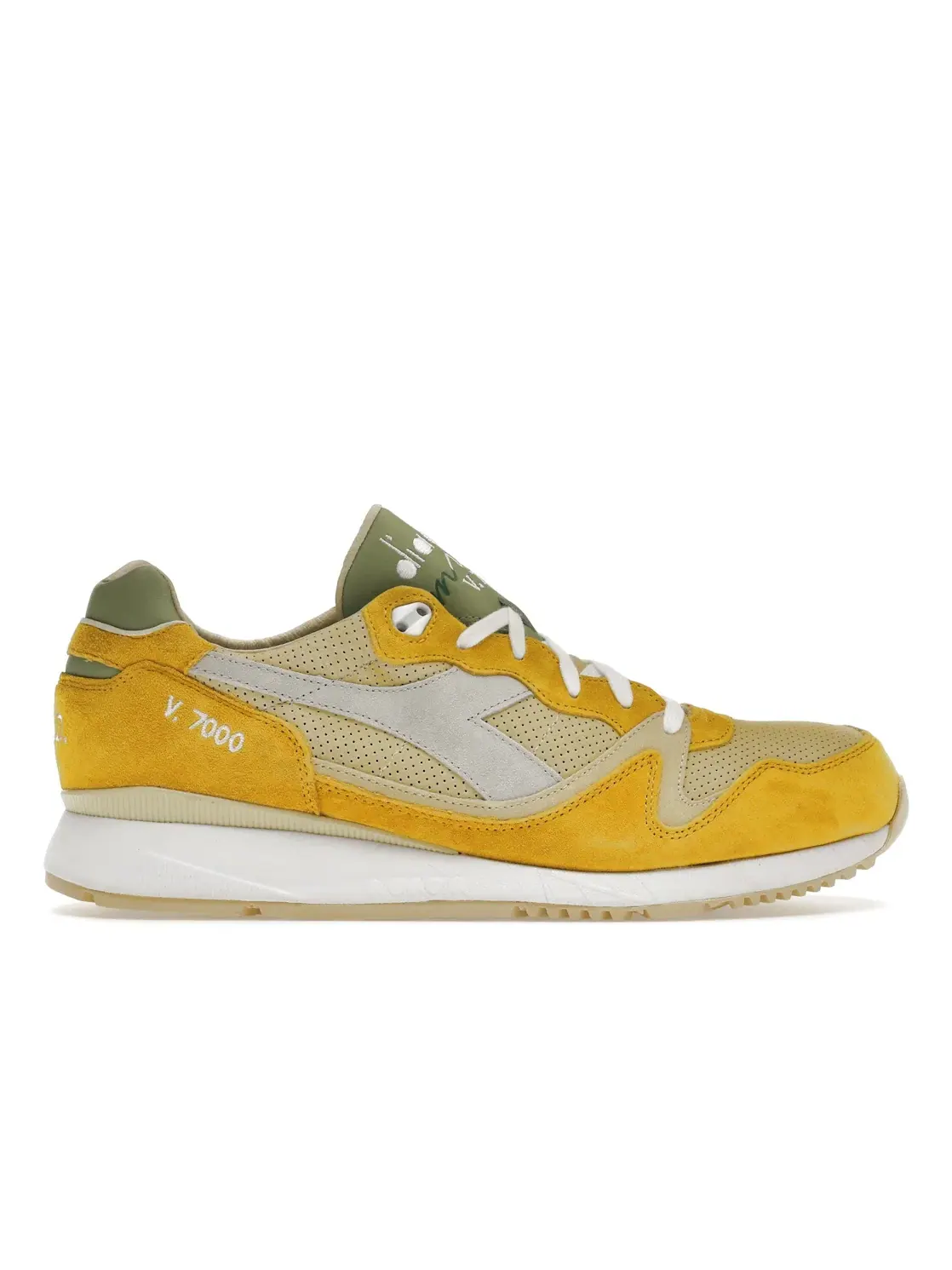 Мужские кроссовки Lifestyle V7000 Diadora — изображение 1 из 4, желтый/зеленый