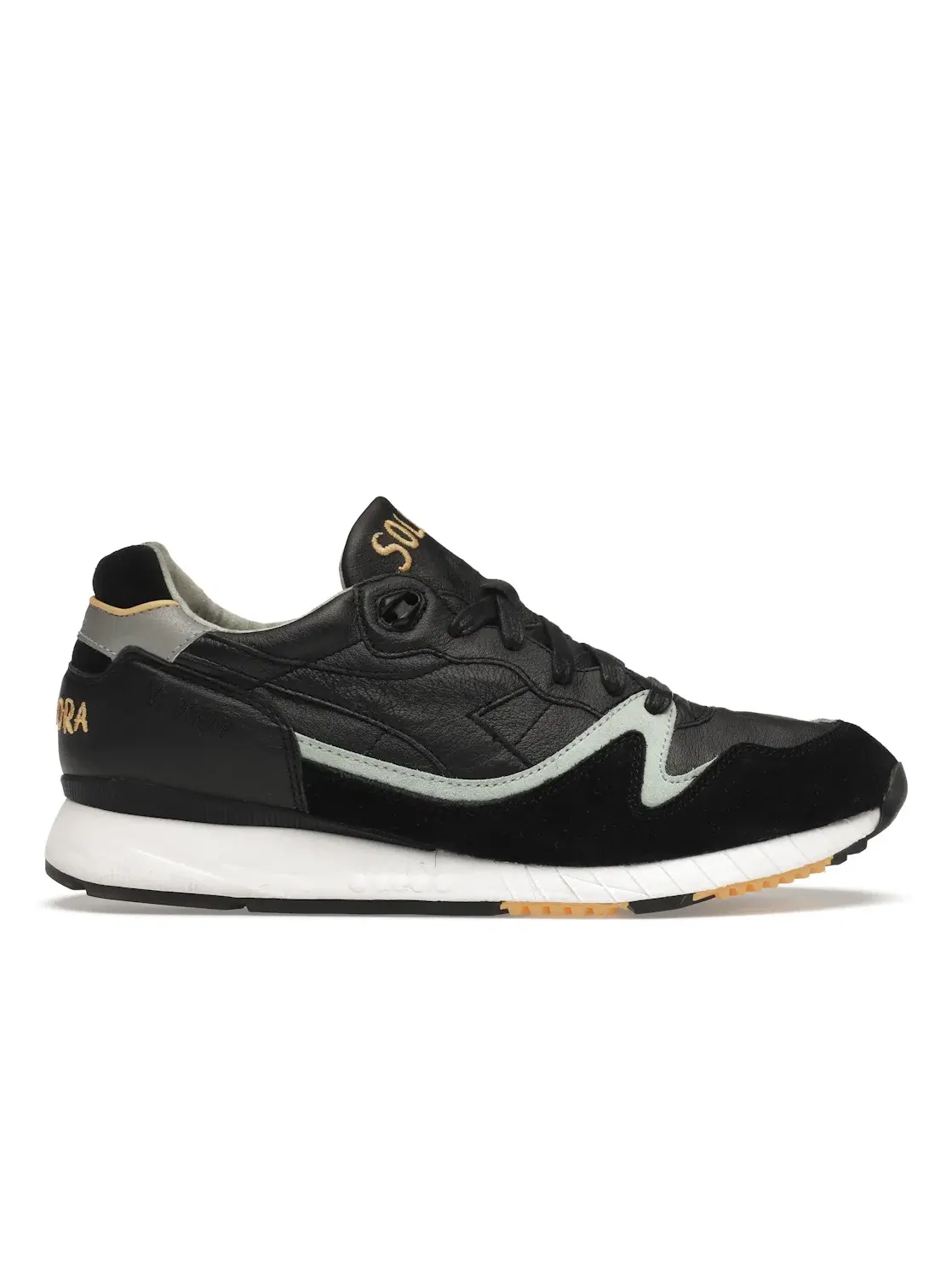 Мужские кроссовки Lifestyle Diadora V7000 — изображение 1 из 4, черный/синий-золотистый