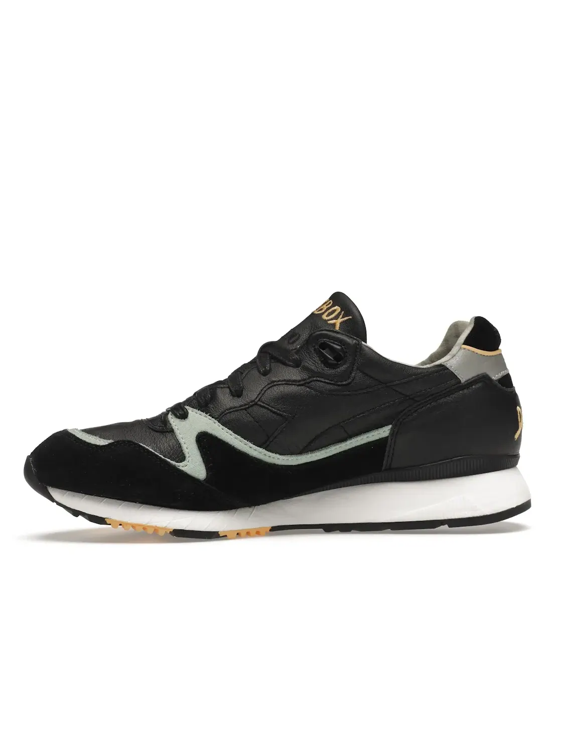 Мужские кроссовки Lifestyle Diadora V7000 — изображение 3 из 4, черный/синий-золотистый