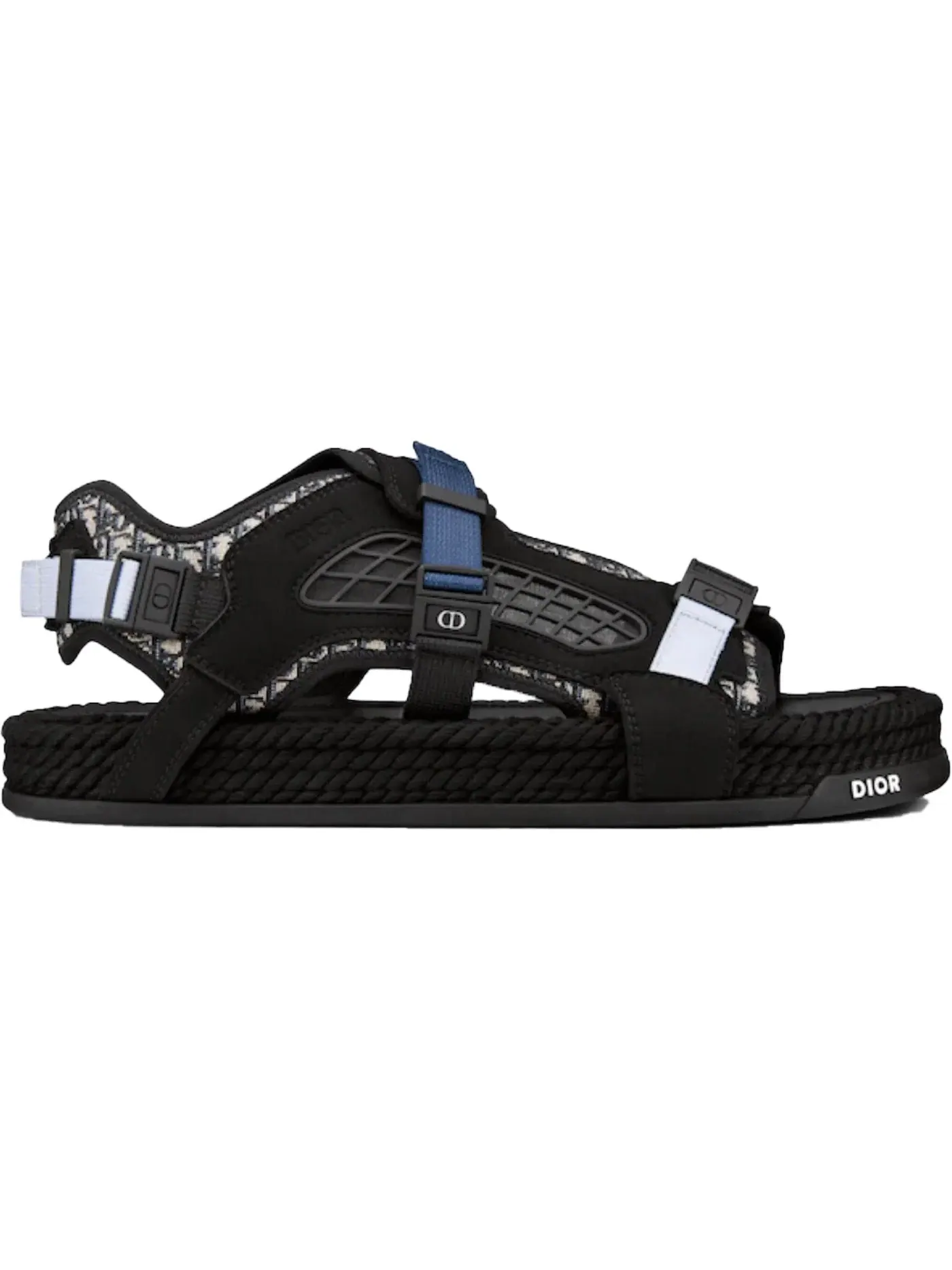 Мужские сандалии с пряжками Dior Atlas Sandal Dior — изображение 1 из 1, черный/темно-синий