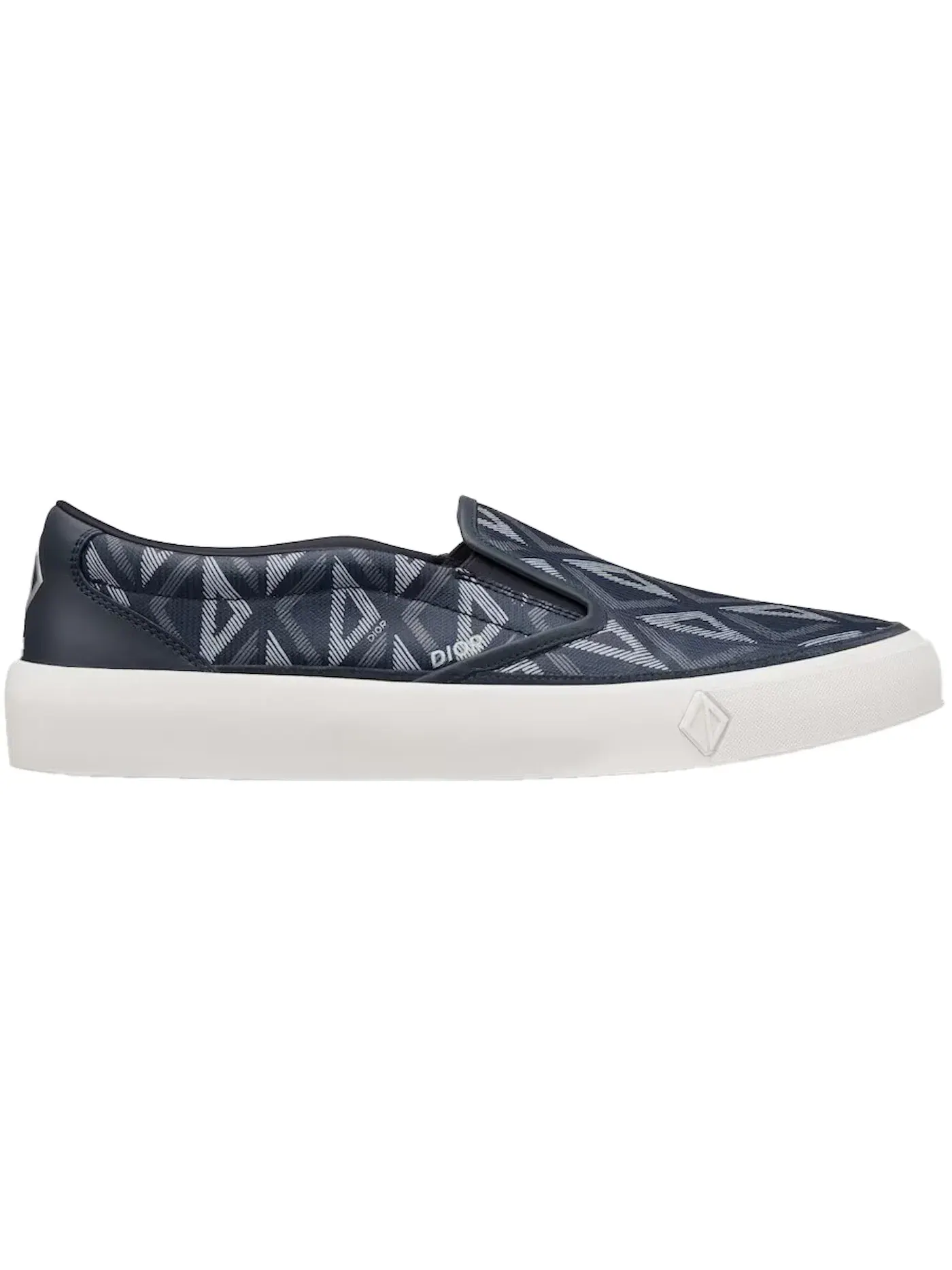 Мужские кеды с принтом Dior B101 Slip-On Dior — изображение 1 из 1, темно-синий/белый