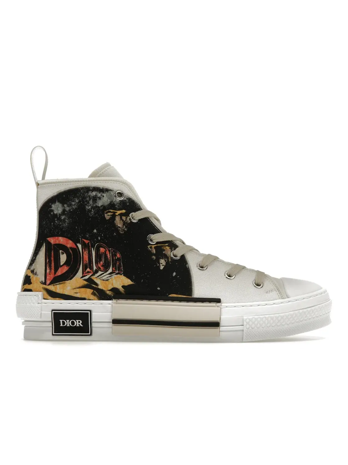 Мужские кроссовки с принтом Dior B23 High Top Dior — изображение 1 из 4, белый