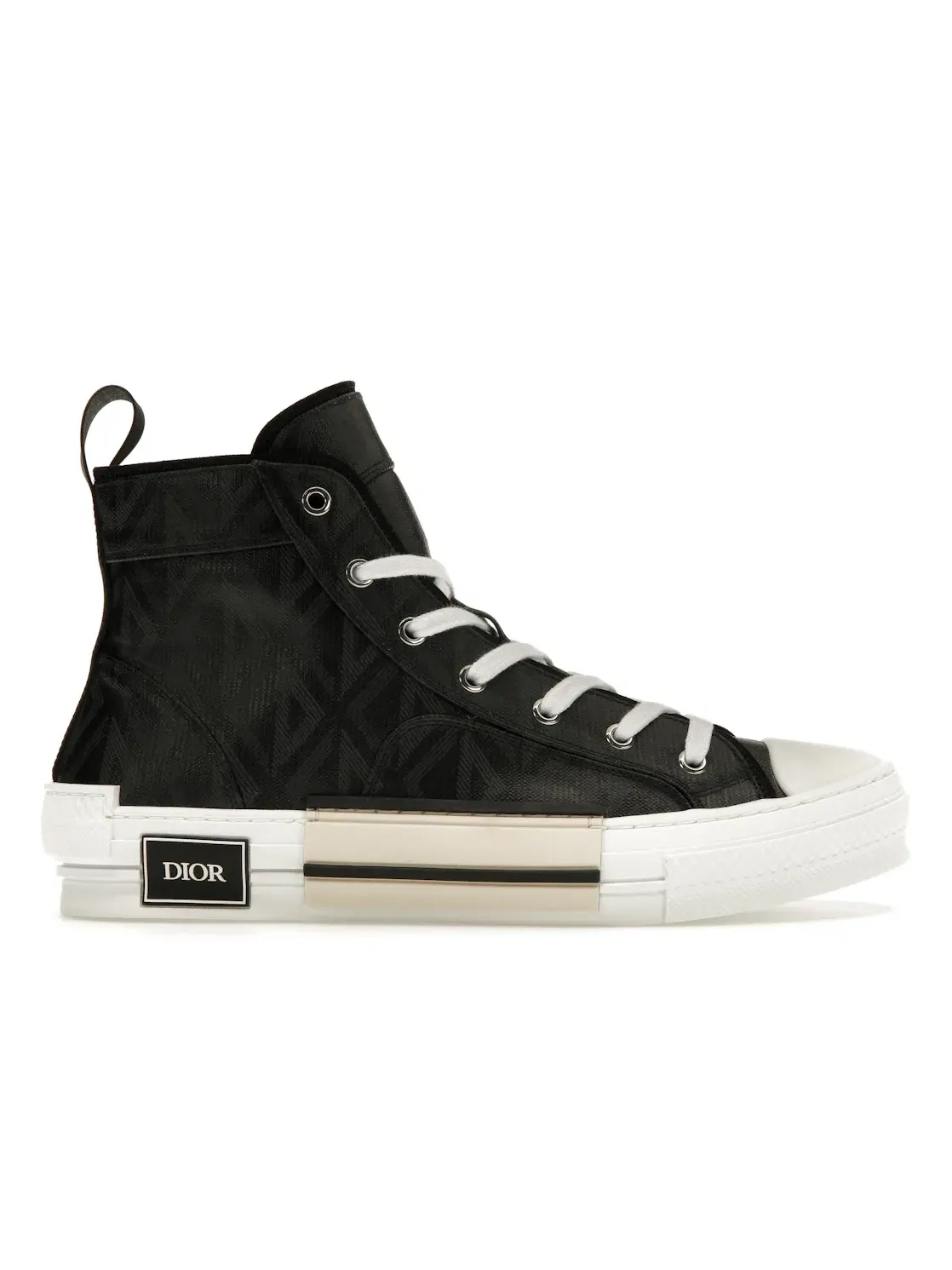 Мужские кроссовки с принтом Dior B23 High Top Dior — изображение 1 из 4, черный/белый