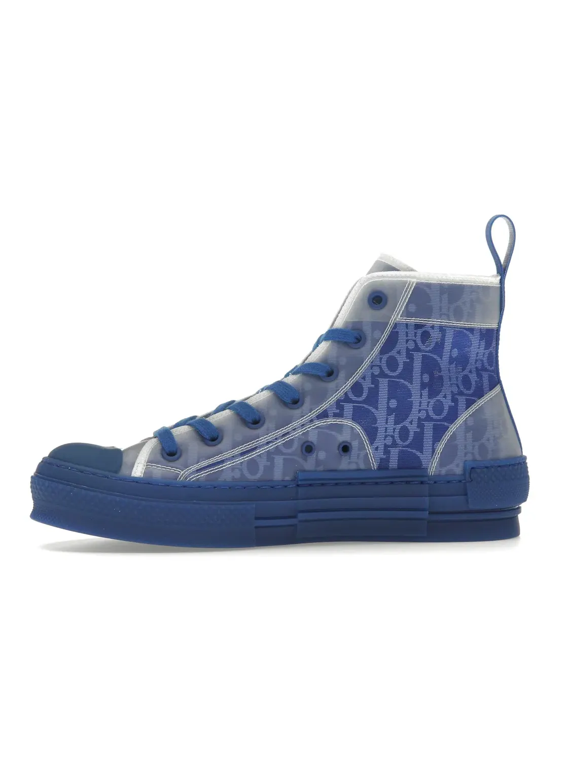 Мужские кроссовки с принтом Dior B23 High Top Dior — изображение 3 из 4, синий/синий