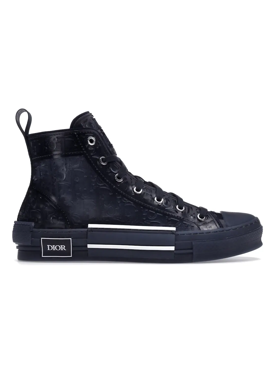 Мужские кроссовки с принтом Dior B23 High Top Dior — изображение 1 из 4, синий
